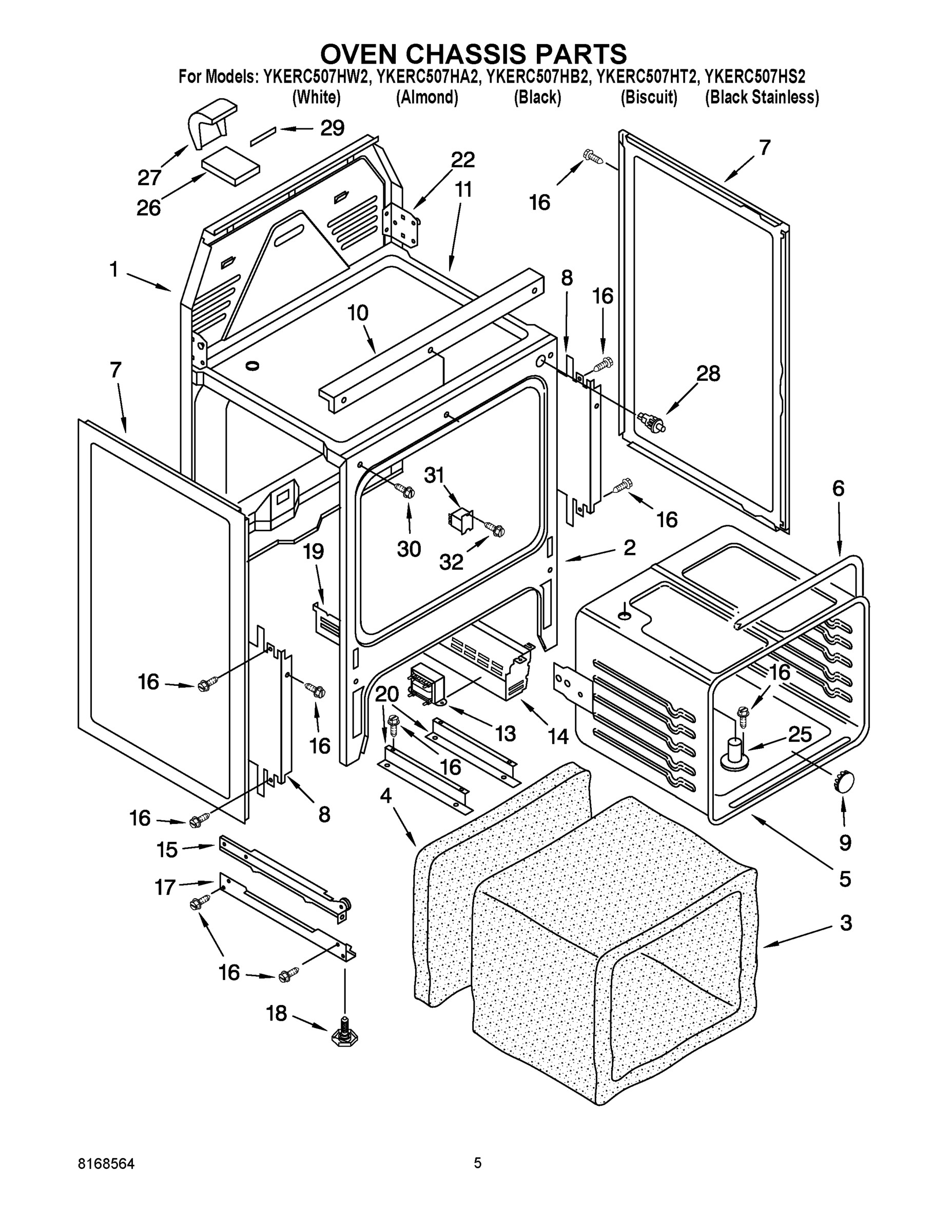 05 - OVEN CHASSIS PARTS