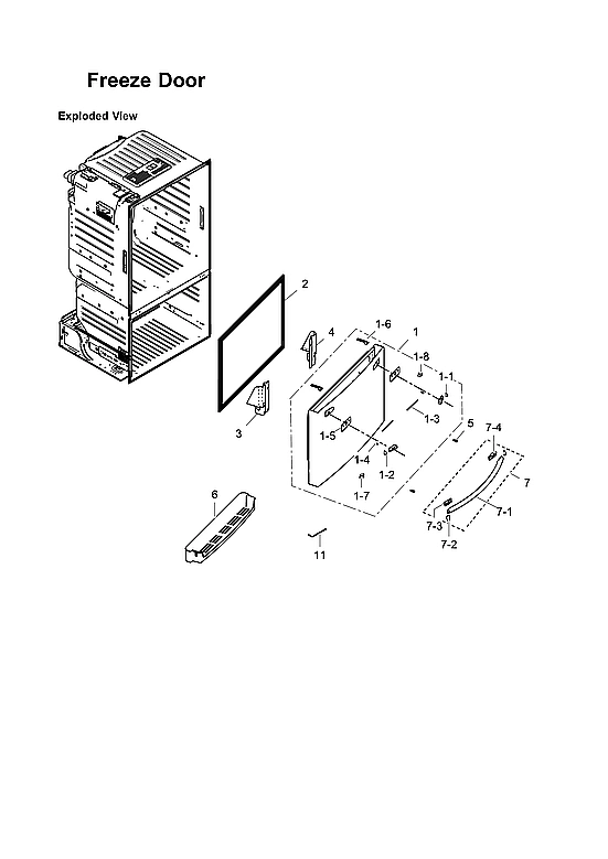 Freezer Door Parts