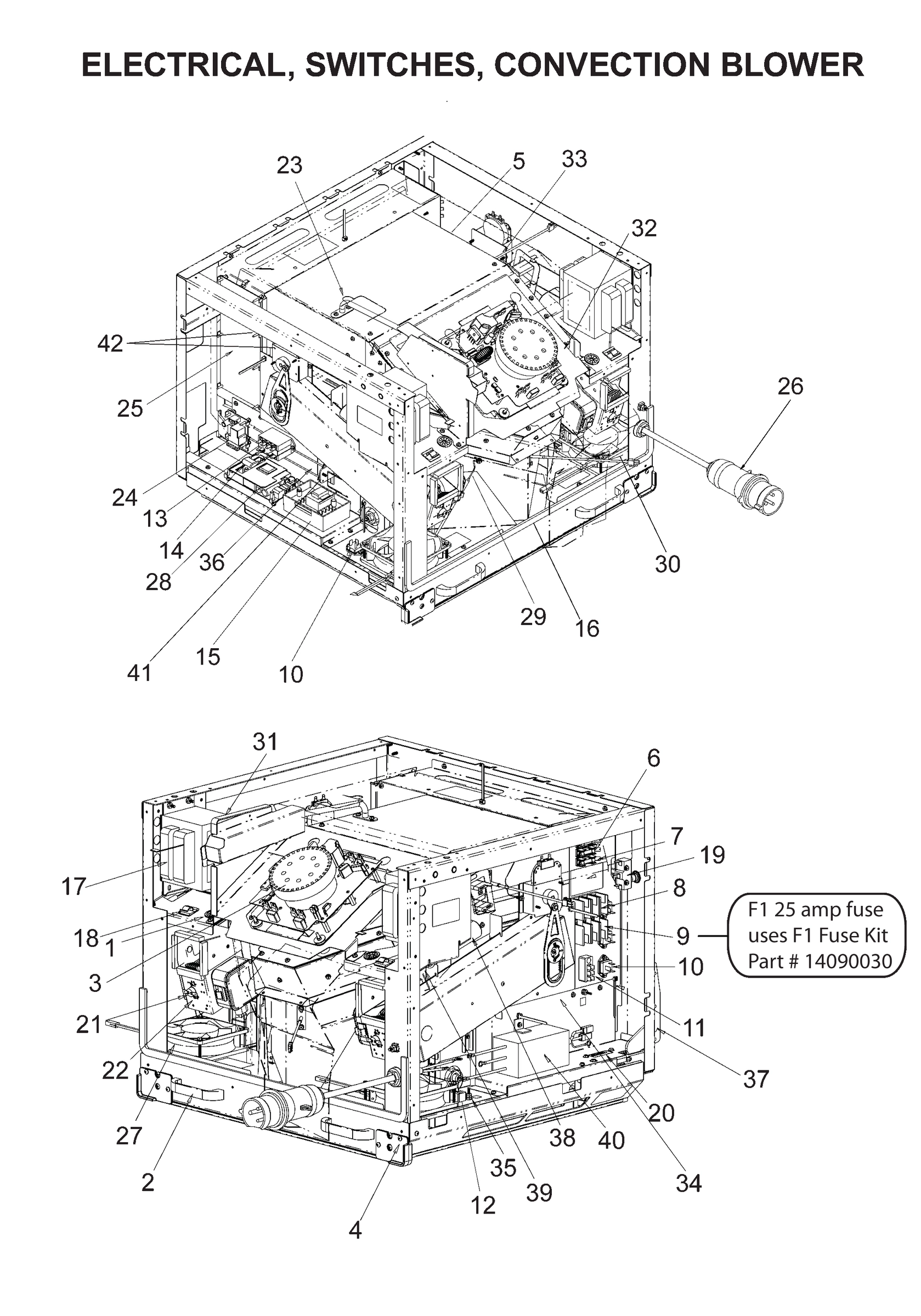 ELECTRICAL, SWITCHES, CONVECTION BLOWER