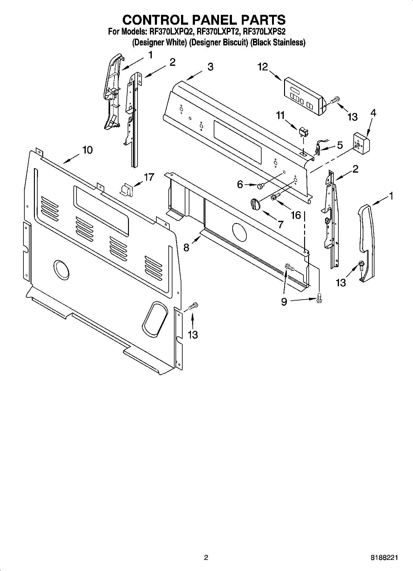 02 - CONTROL PANEL PARTS