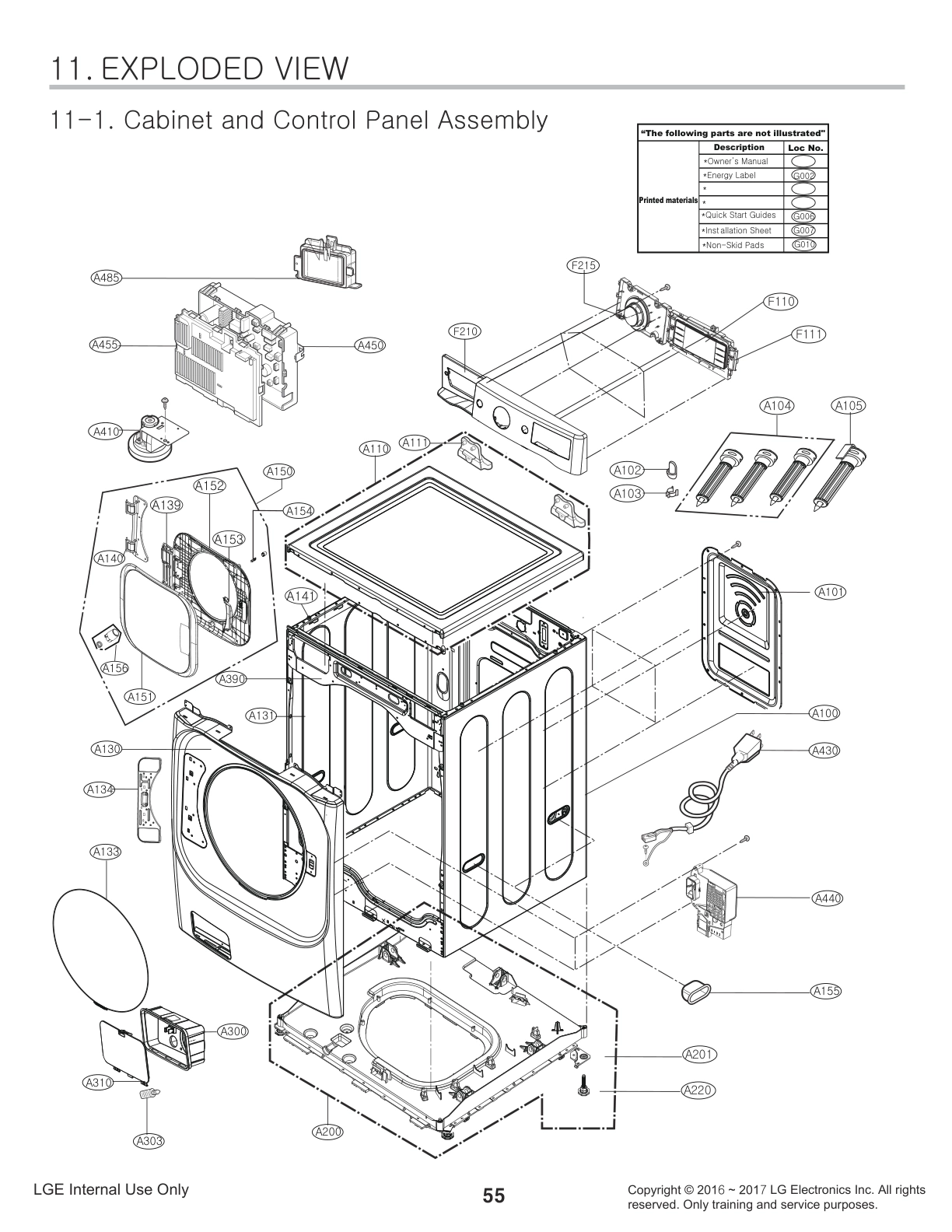 CABINET AND CONTROL PANEL ASSEMBLY