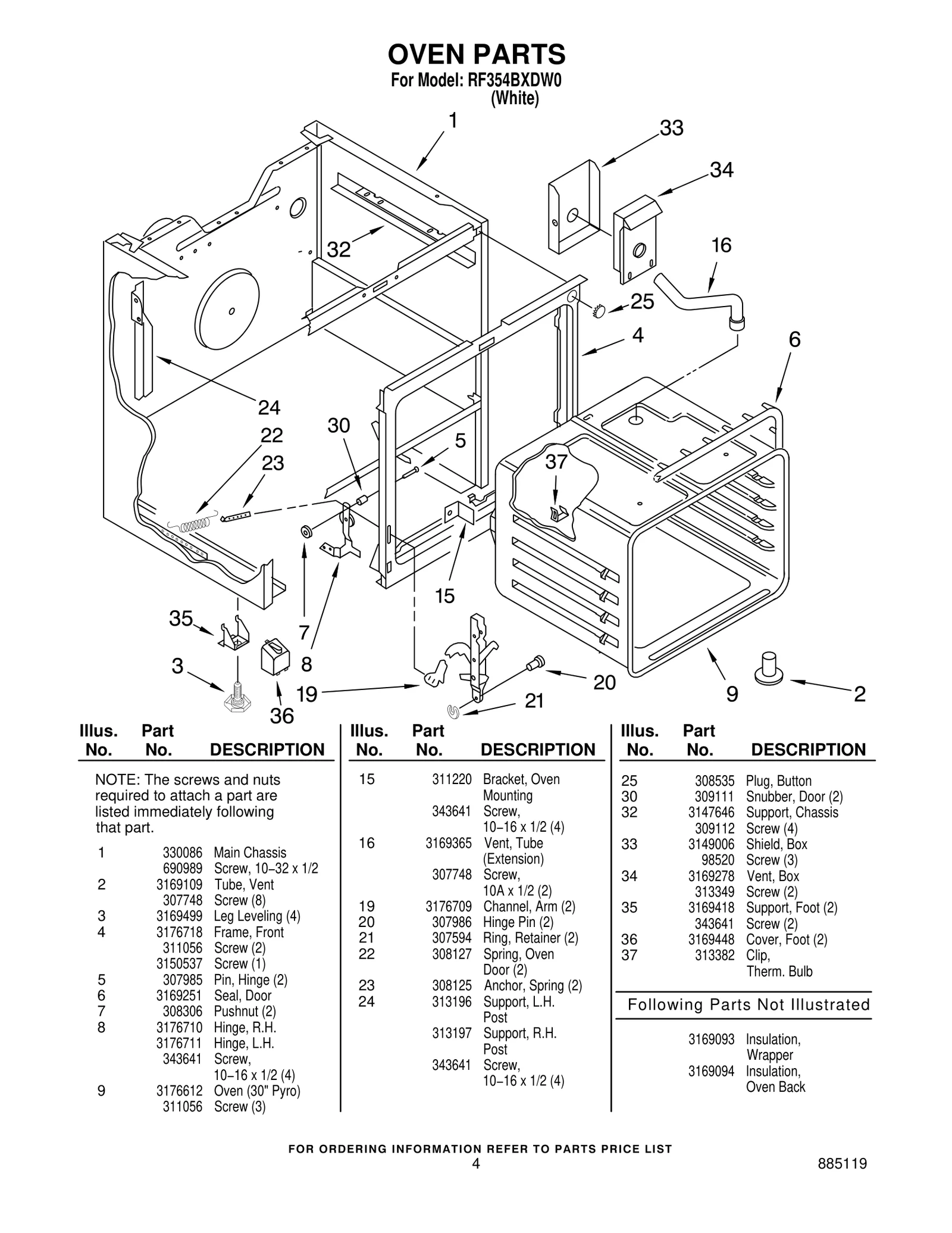 OVEN PARTS