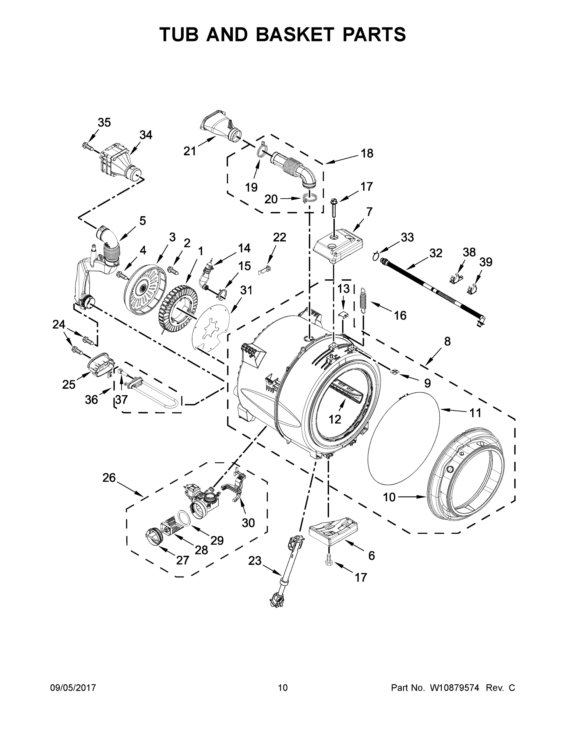 06 - TUB AND BASKET PARTS