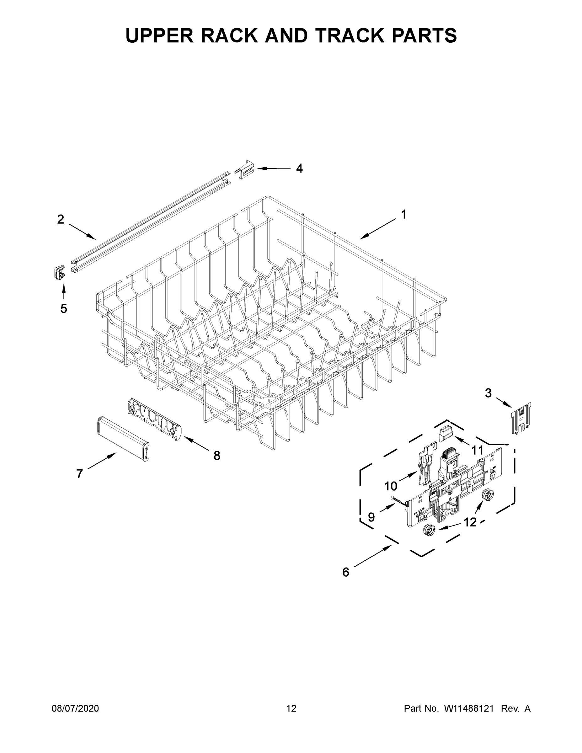07 - UPPER RACK AND TRACK PARTS