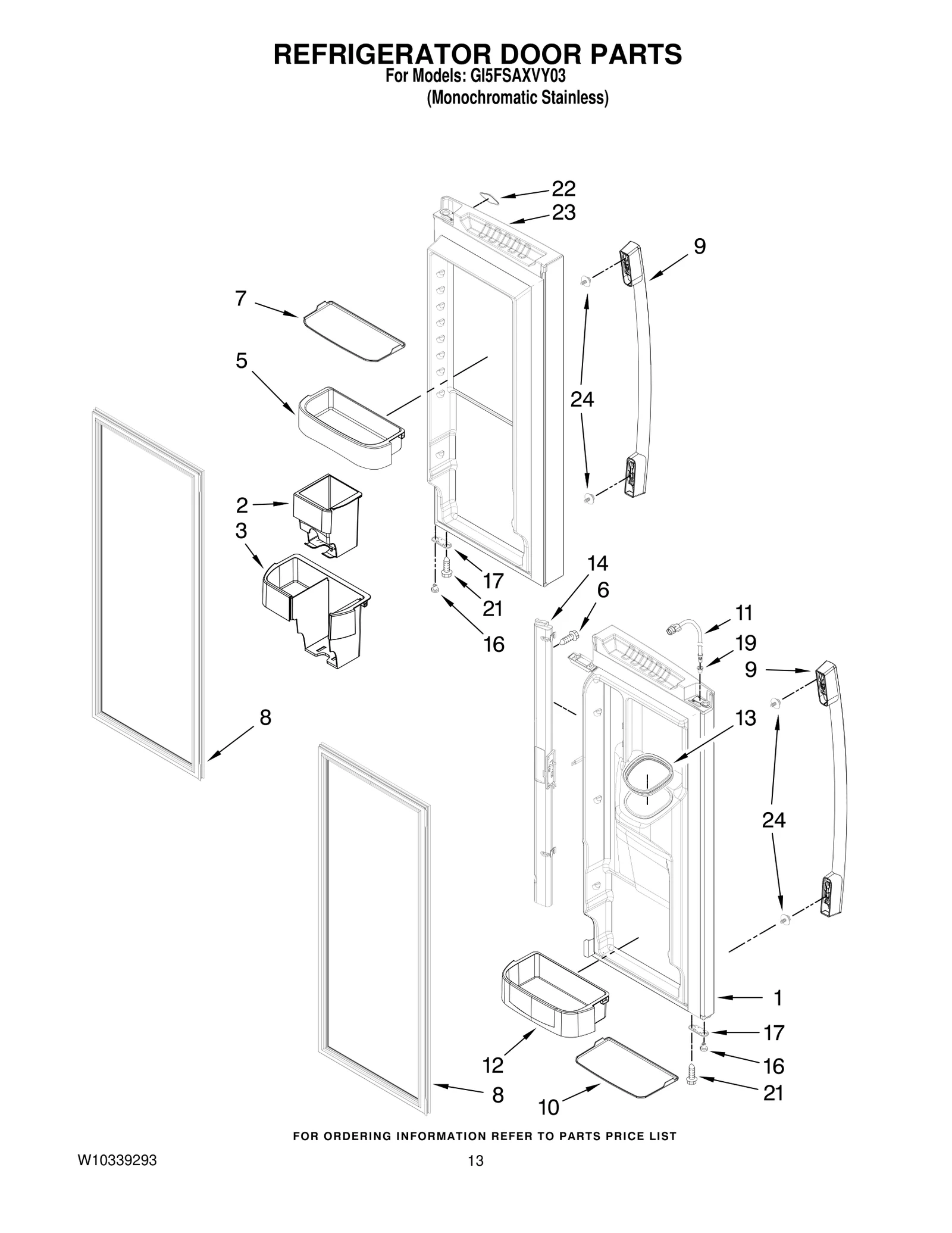 REFRIGERATOR DOOR PARTS
