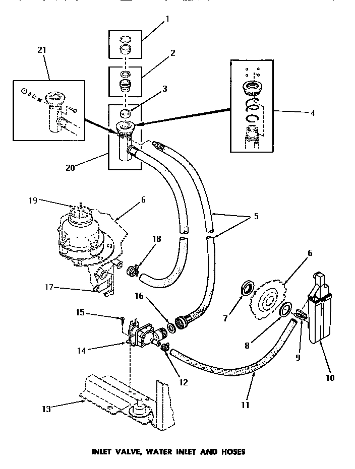 07 - INLET VALVE, WATER INLET & HOSES