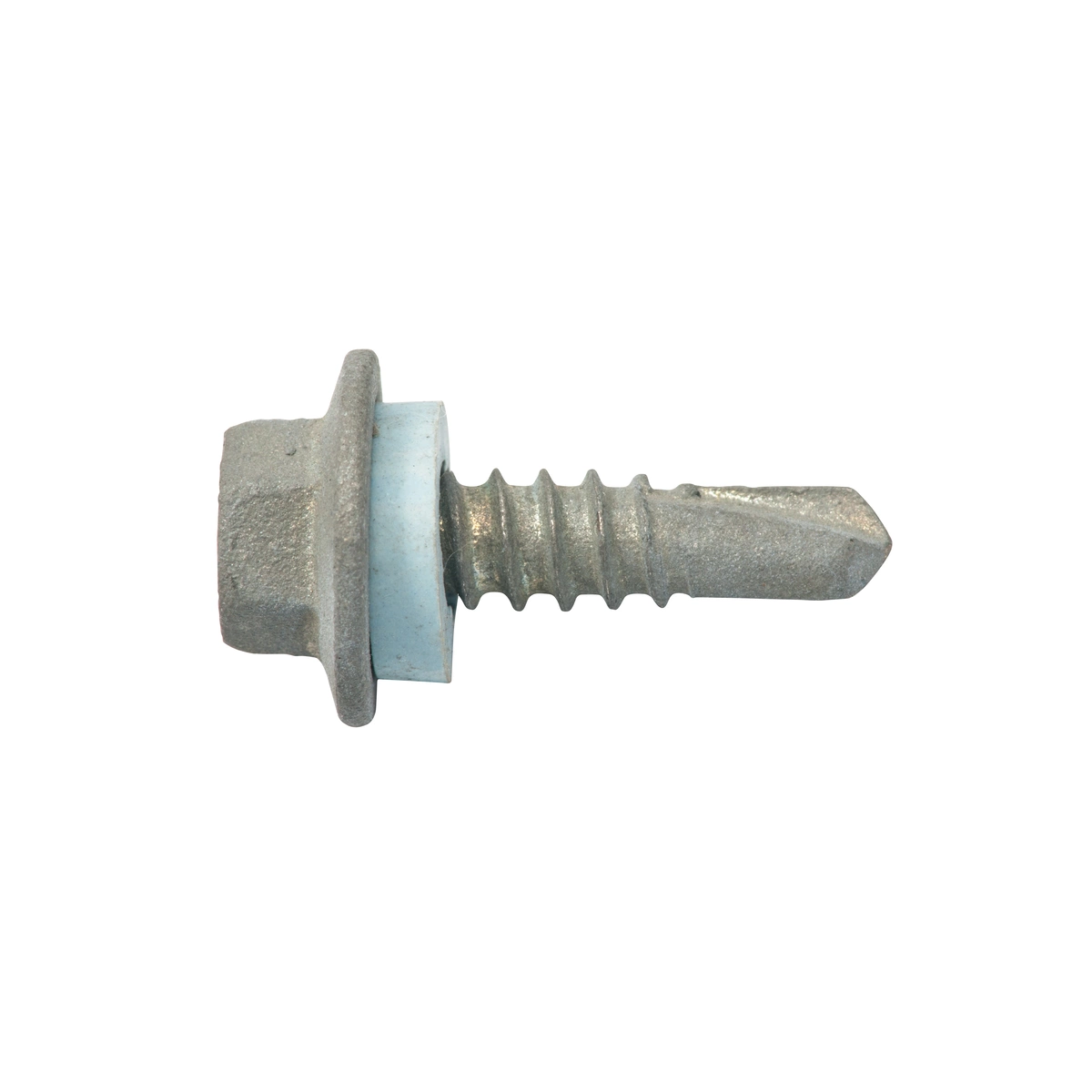 ZENITH® 12G x 20mm Class 3 Galvanised, Self Drilling, External Hex Drive, Cladding & Roofing Screws with Seal – External Use – 500 Pack