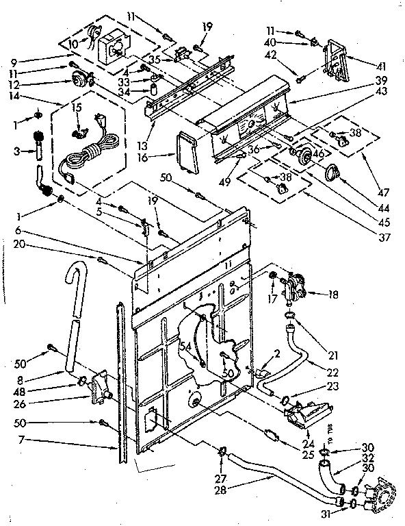 CONTROLS AND REAR PANEL PARTS