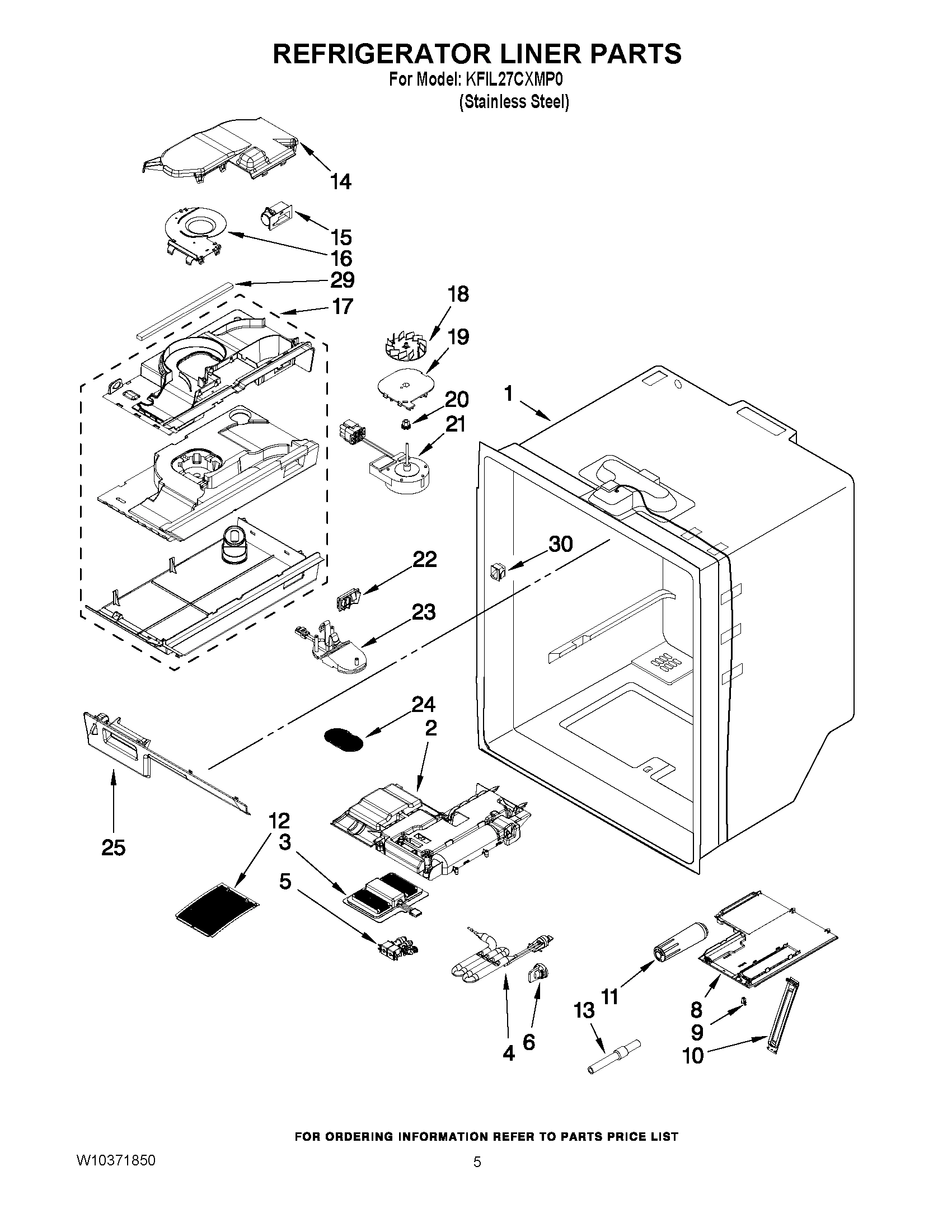 03 - REFRIGERATOR LINER PARTS