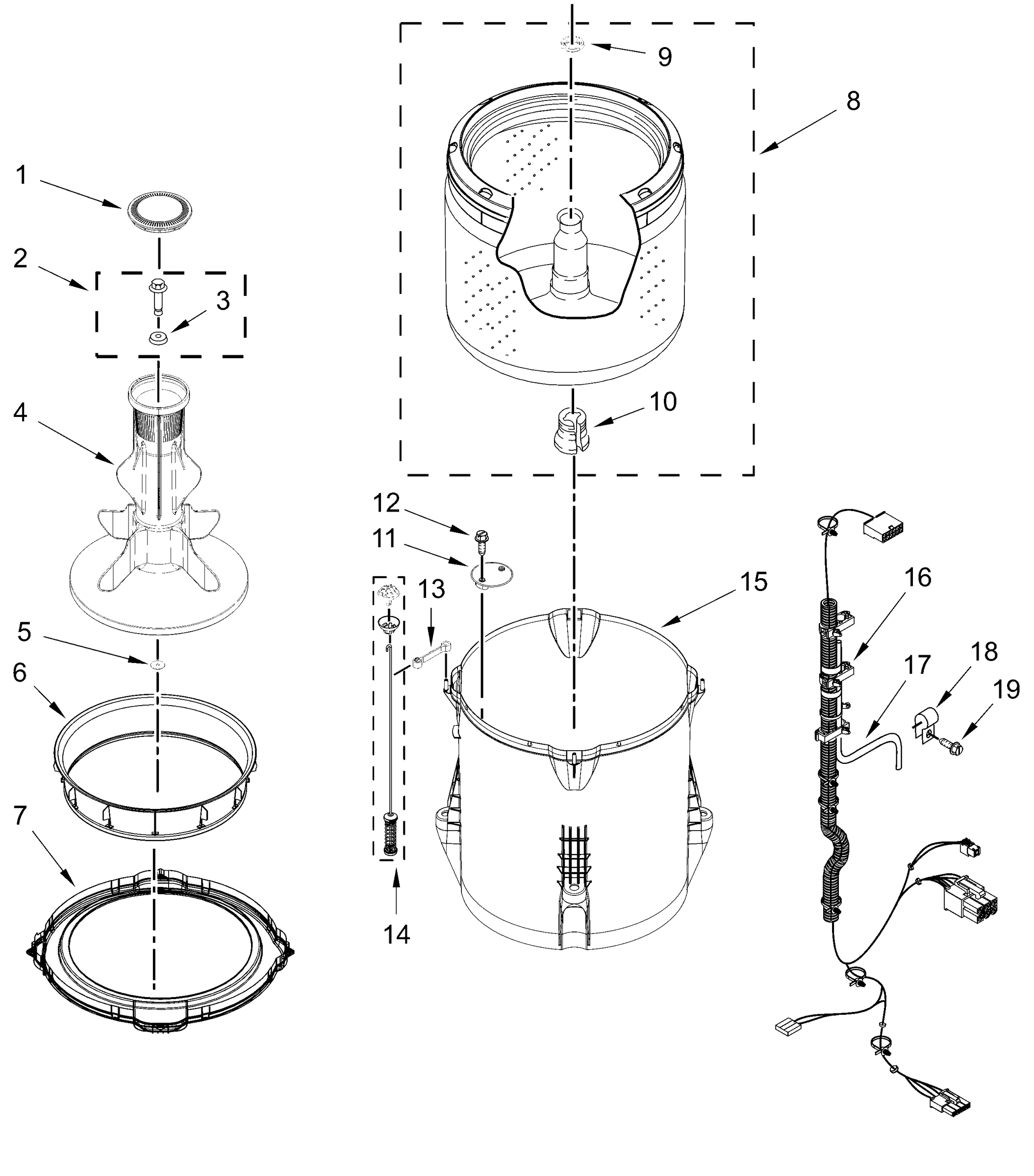 BASKET AND TUB PARTS