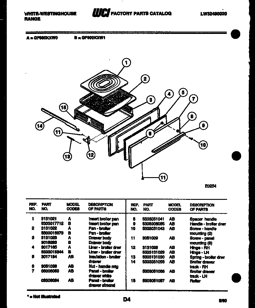 04 - BROILER DRAWER PARTS