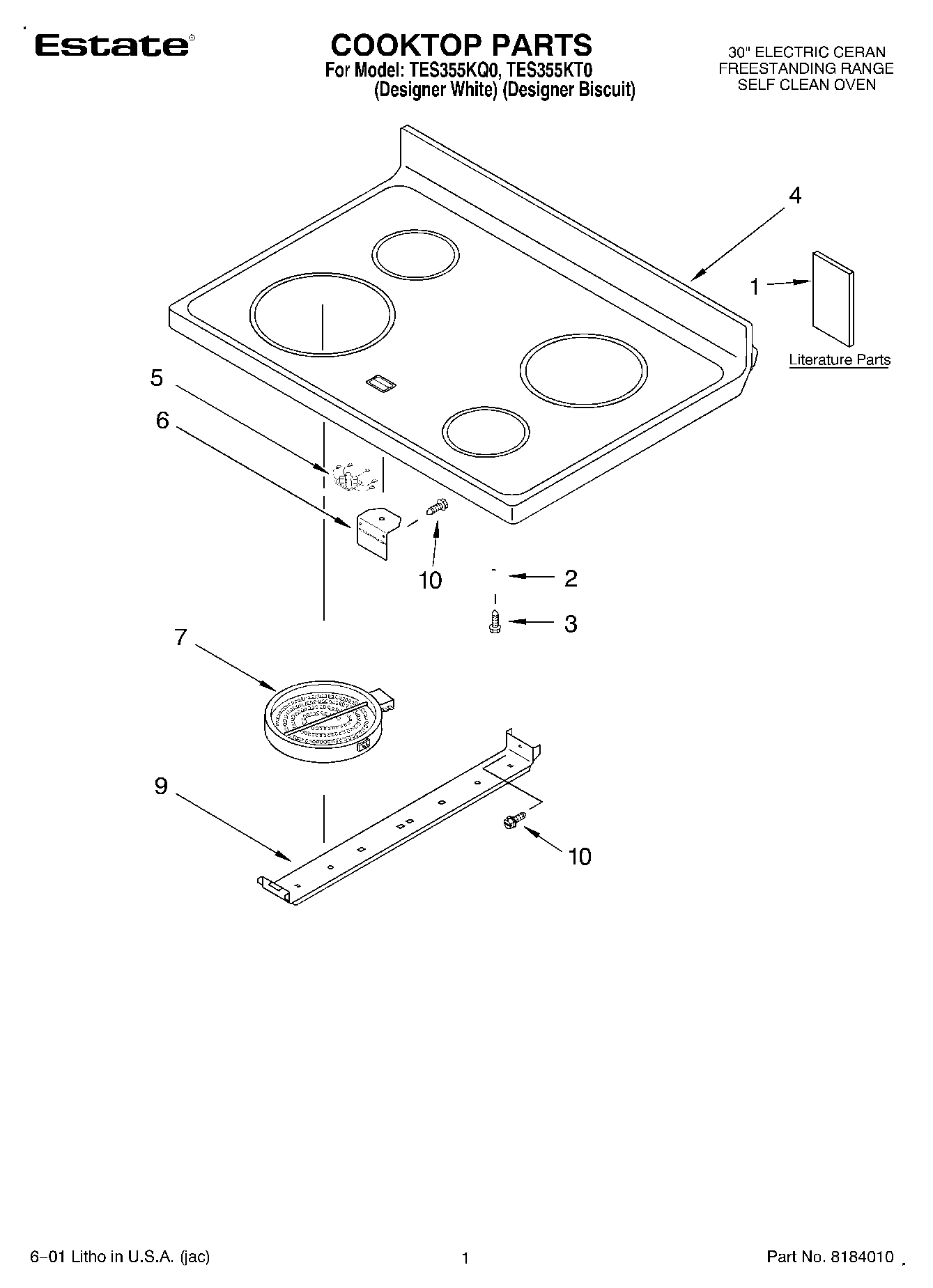 01 - COOKTOP, LITERATURE