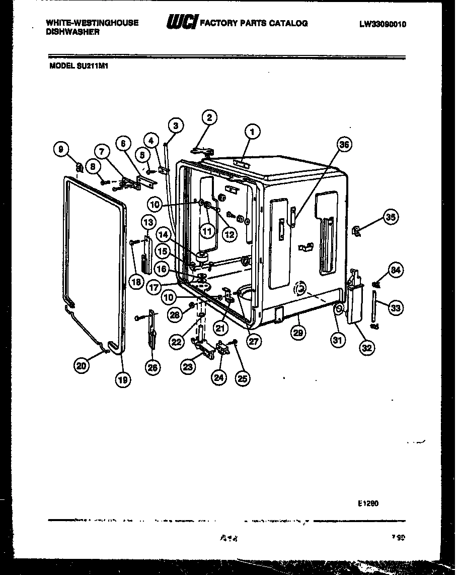 05 - TUB AND FRAME PARTS
