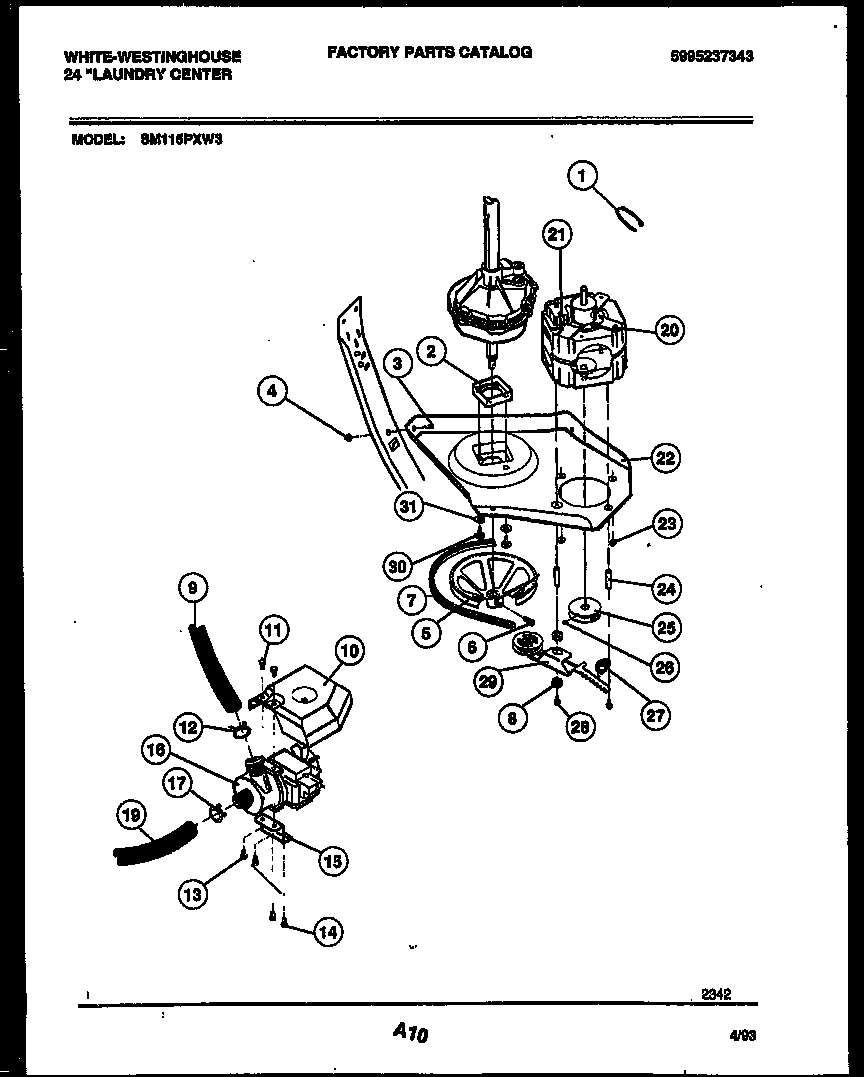 06 - WASHER DRIVE SYSTEM AND PUMP