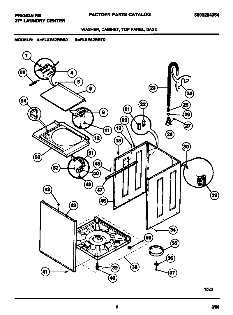 05 - WASHER, CABINET, TOP PANEL, BASE