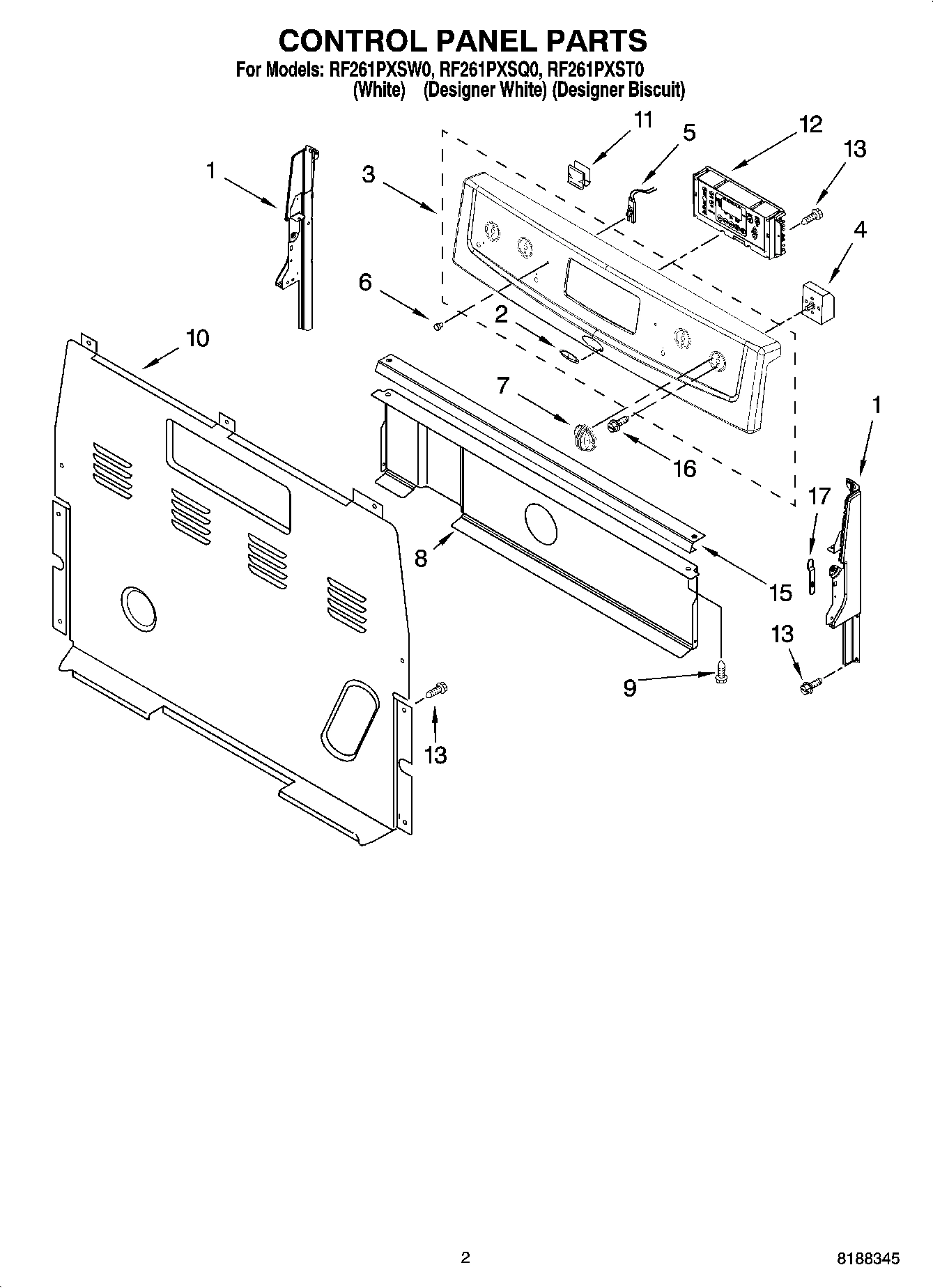 02 - CONTROL PANEL PARTS