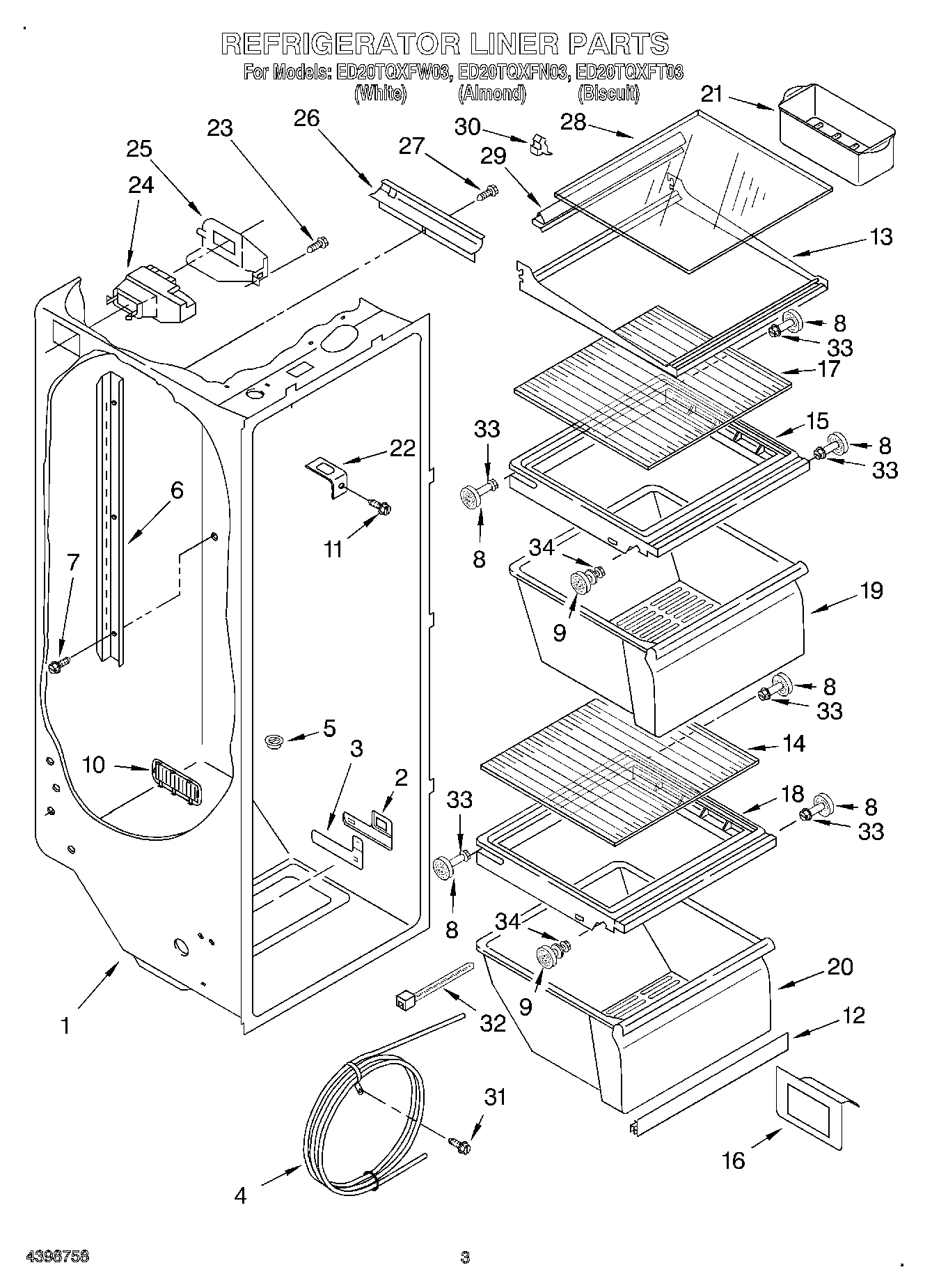 02 - REFRIGERATOR LINER
