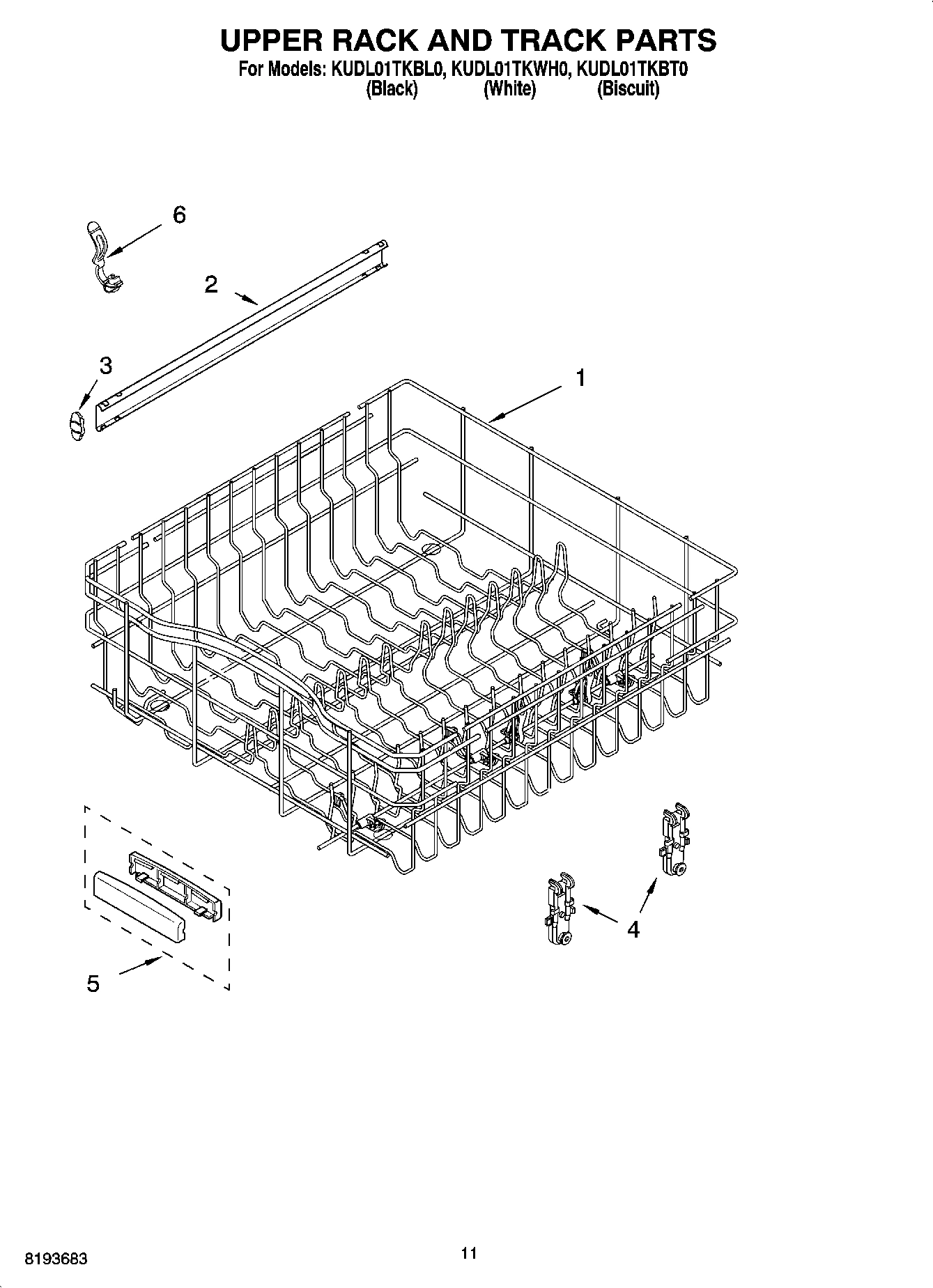 09 - UPPER RACK AND TRACK PARTS