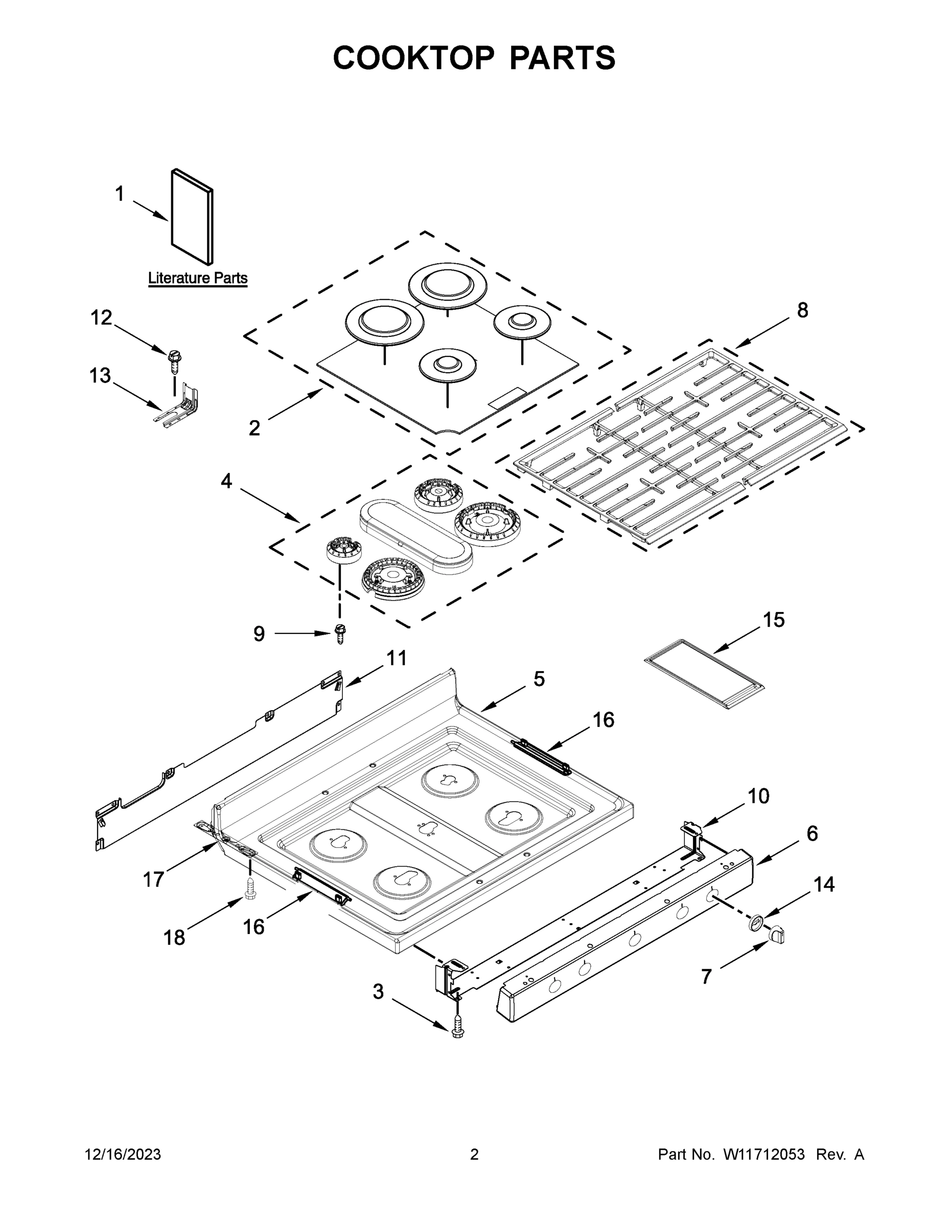 02 - COOKTOP PARTS