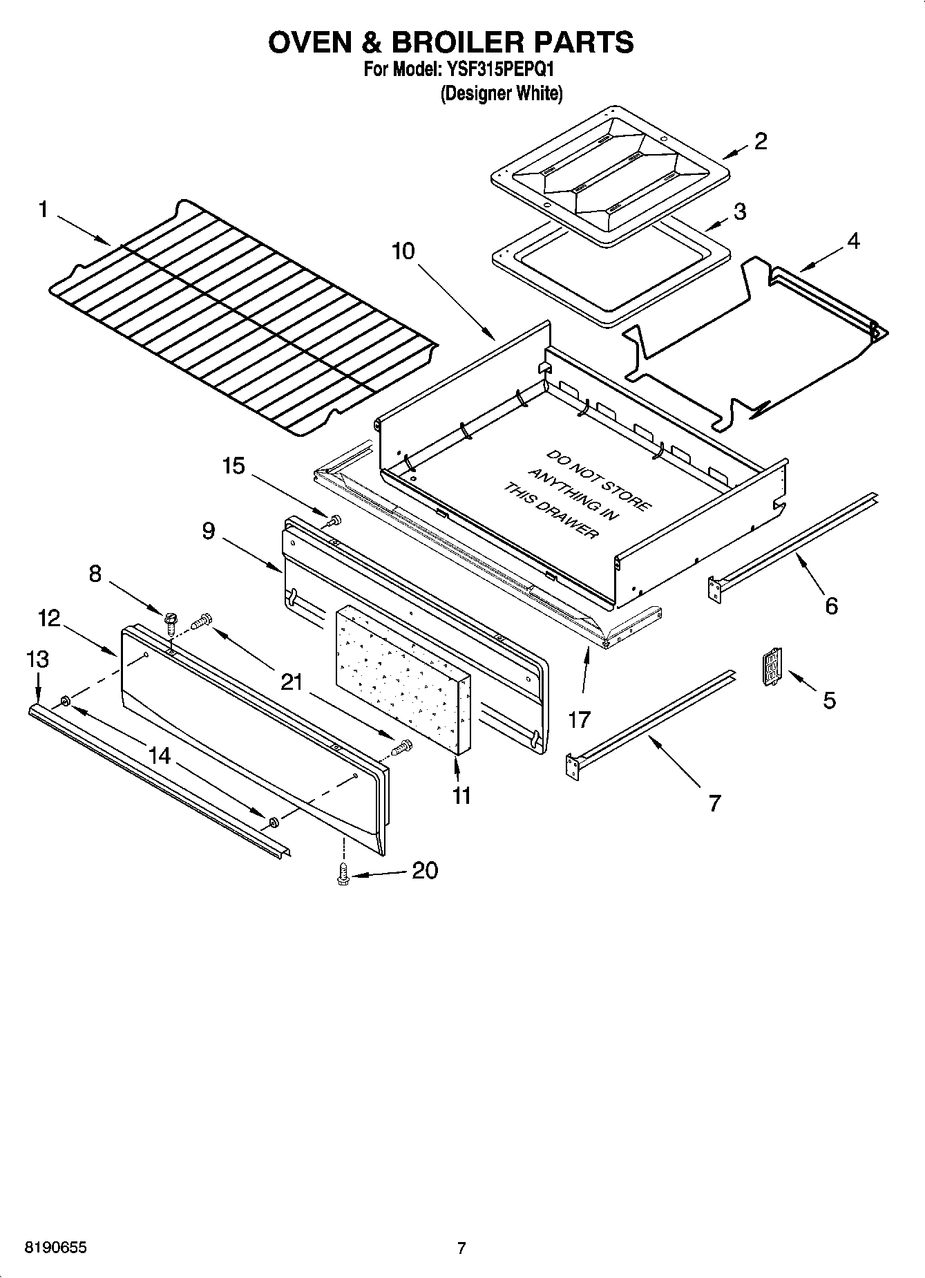 05 - OVEN & BROILER PARTS