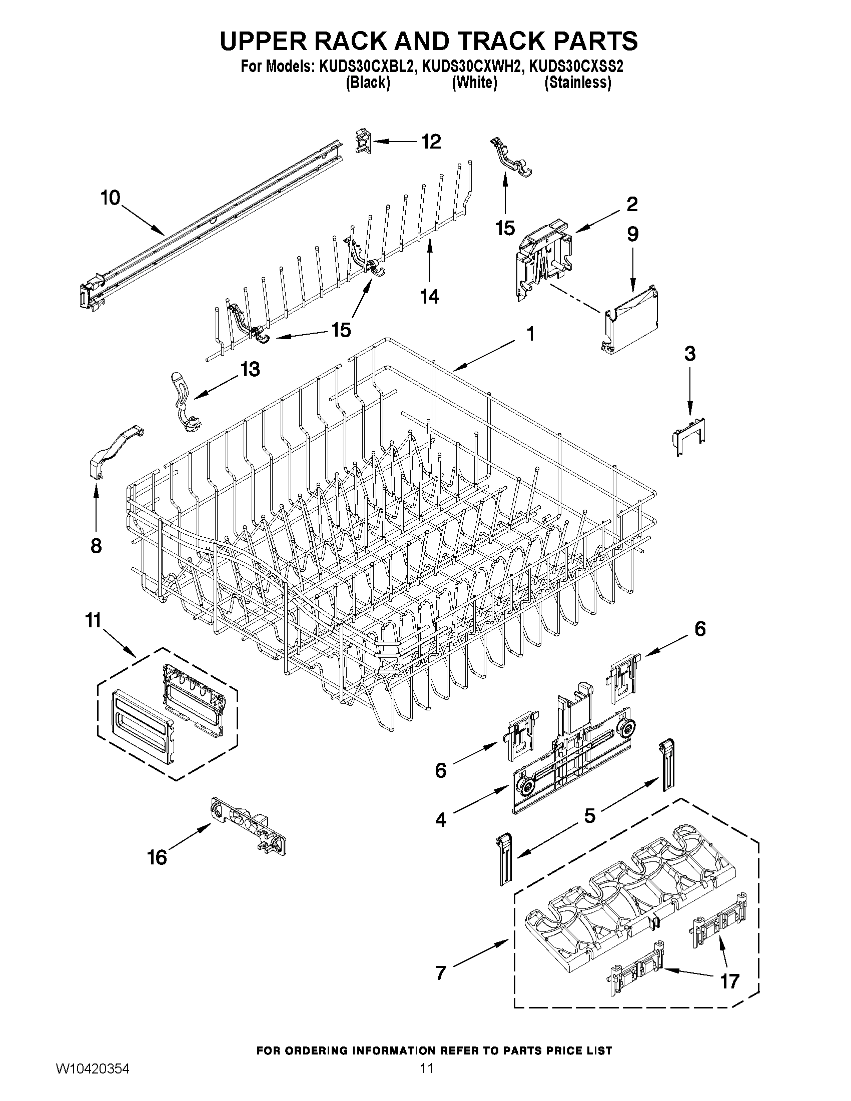 09 - UPPER RACK AND TRACK PARTS