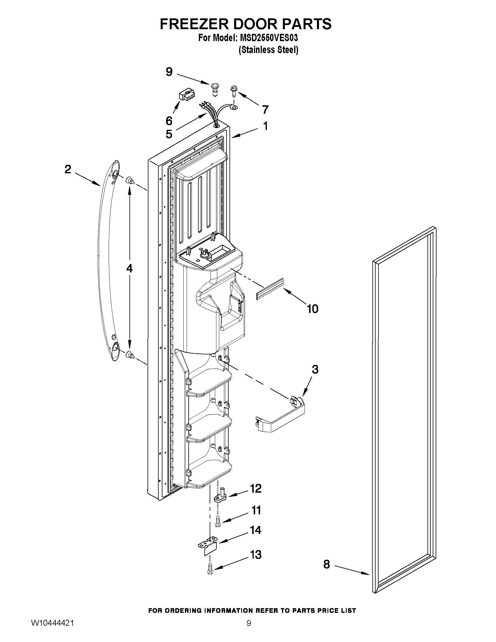 06 - FREEZER DOOR PARTS