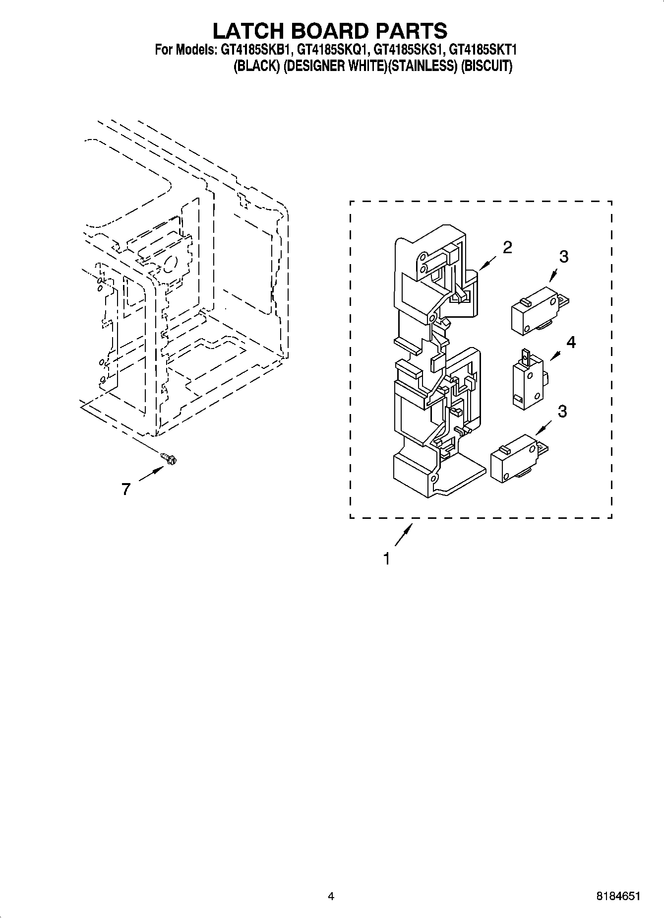 04 - LATCH BOARD PARTS