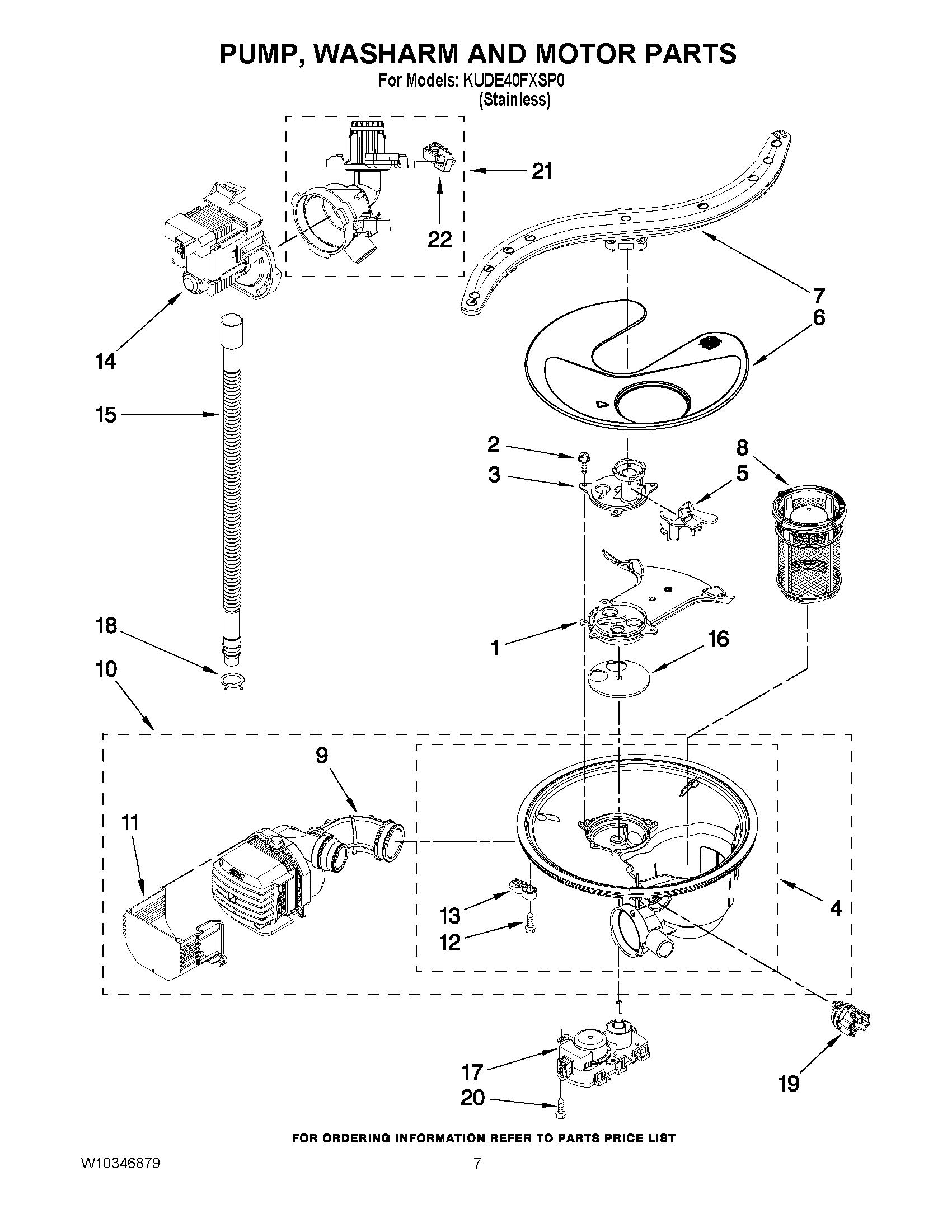 06 - PUMP, WASHARM AND MOTOR PARTS