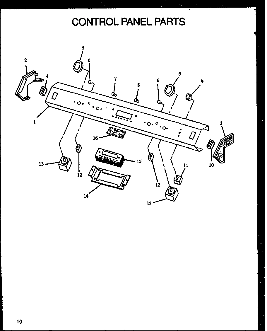 01 - CONTROL PANEL PARTS