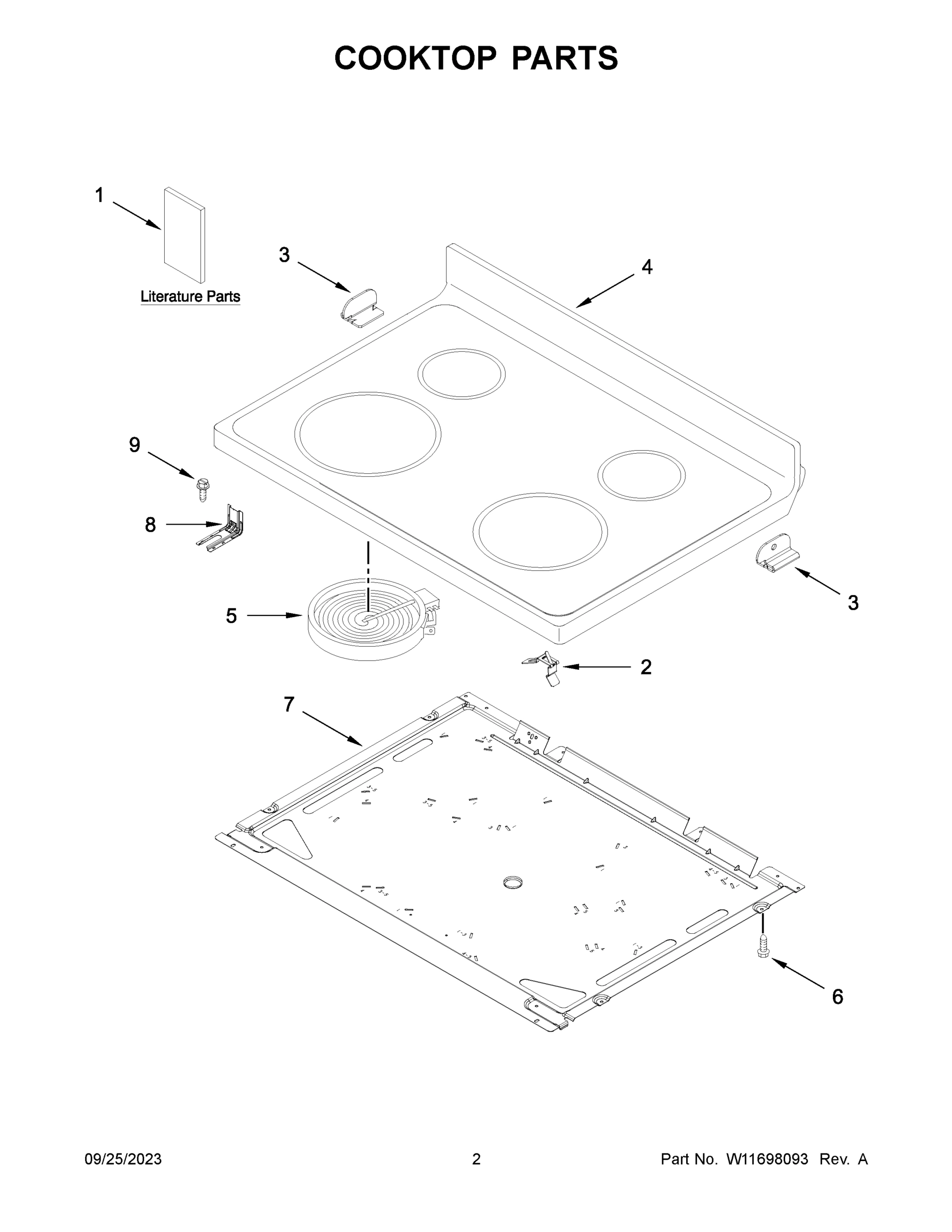 02 - COOKTOP PARTS