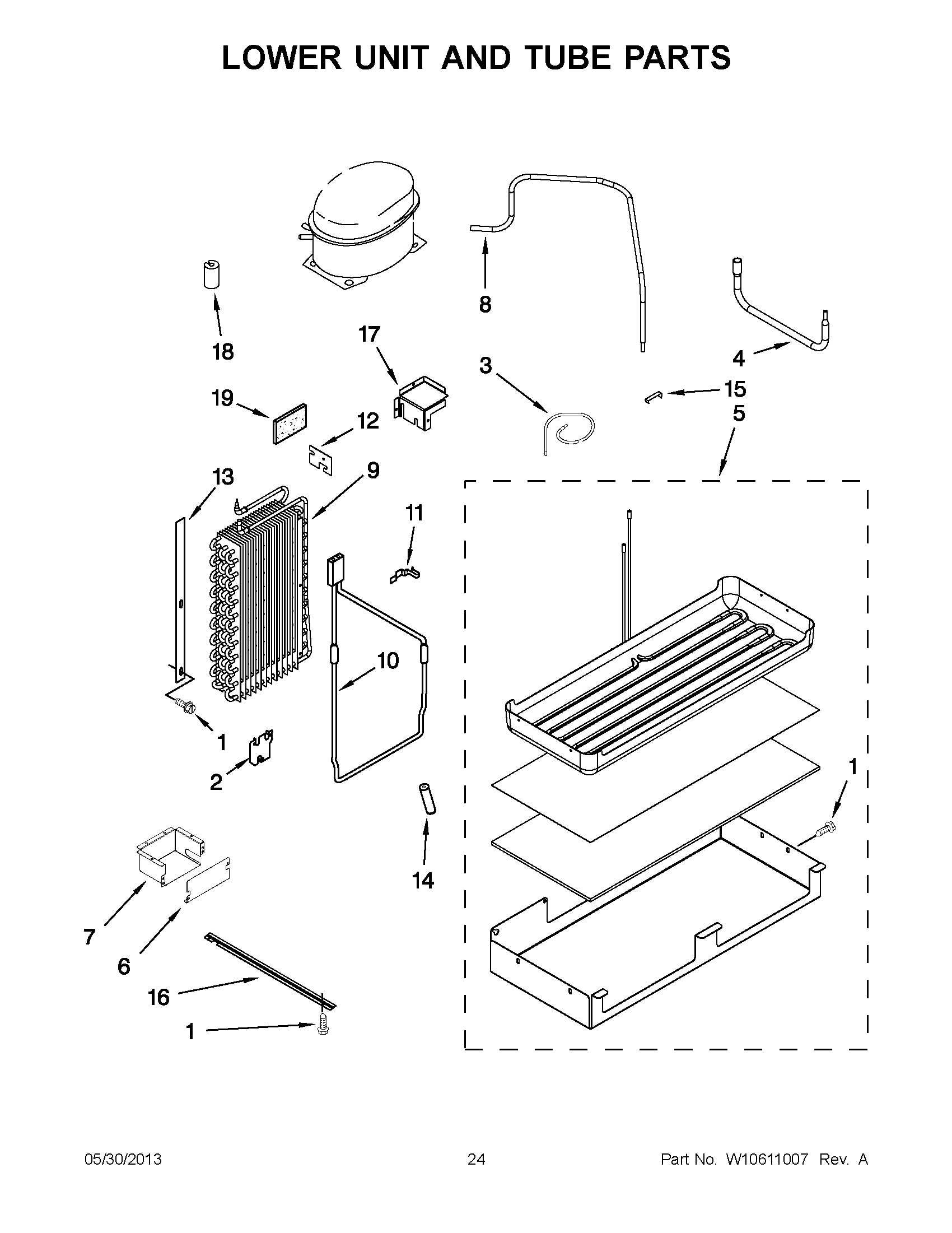 12 - LOWER UNIT AND TUBE PARTS