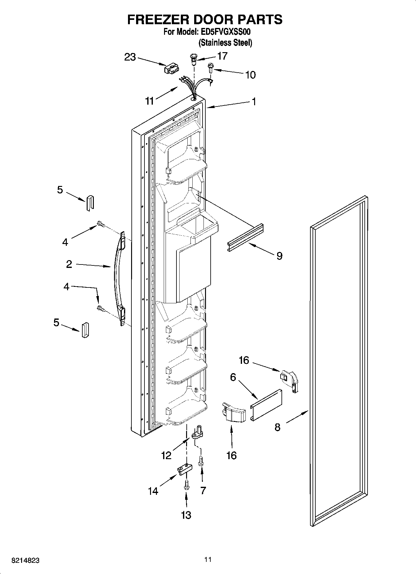 07 - FREEZER DOOR PARTS