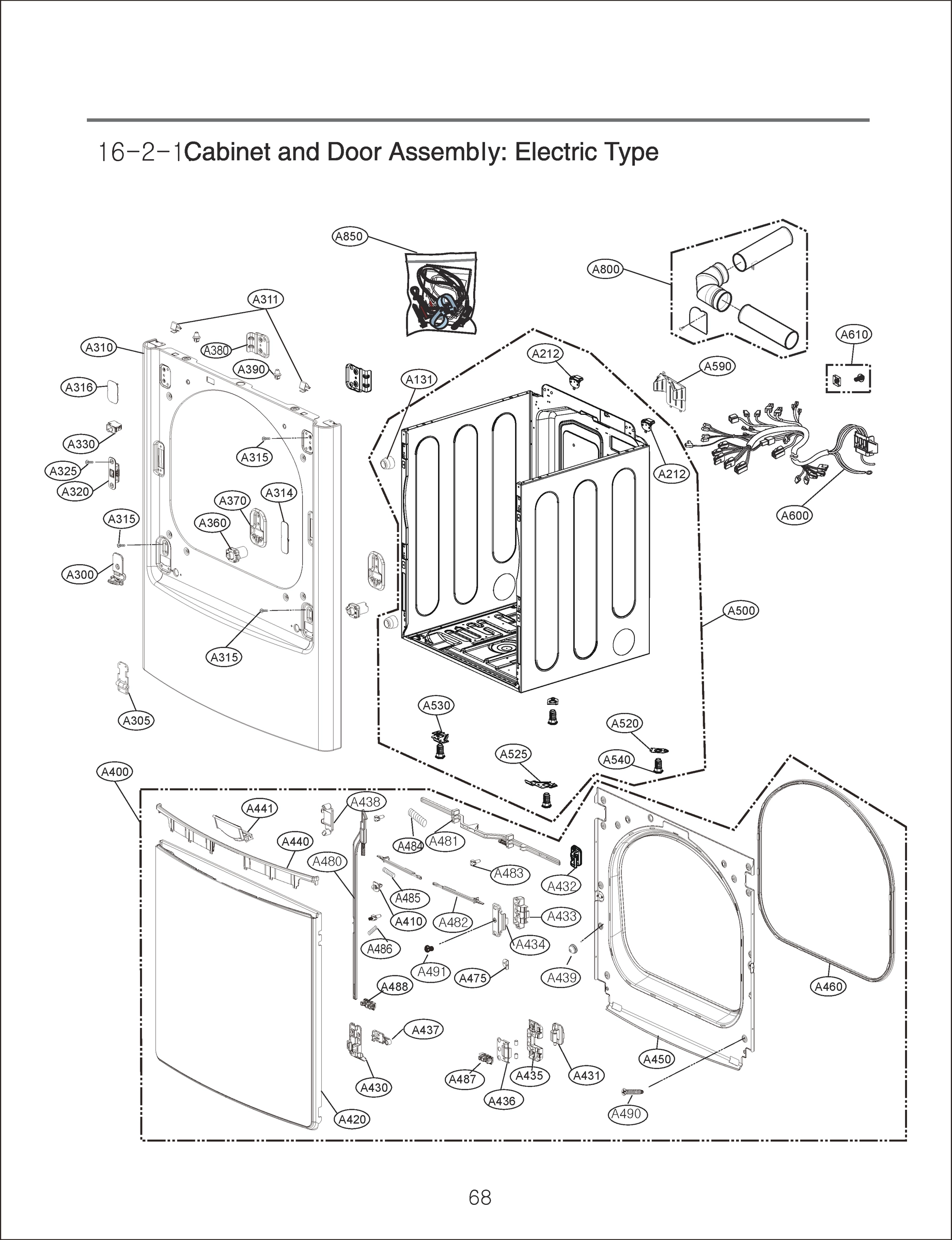 CABINET AND DOOR ASSEMBLY
