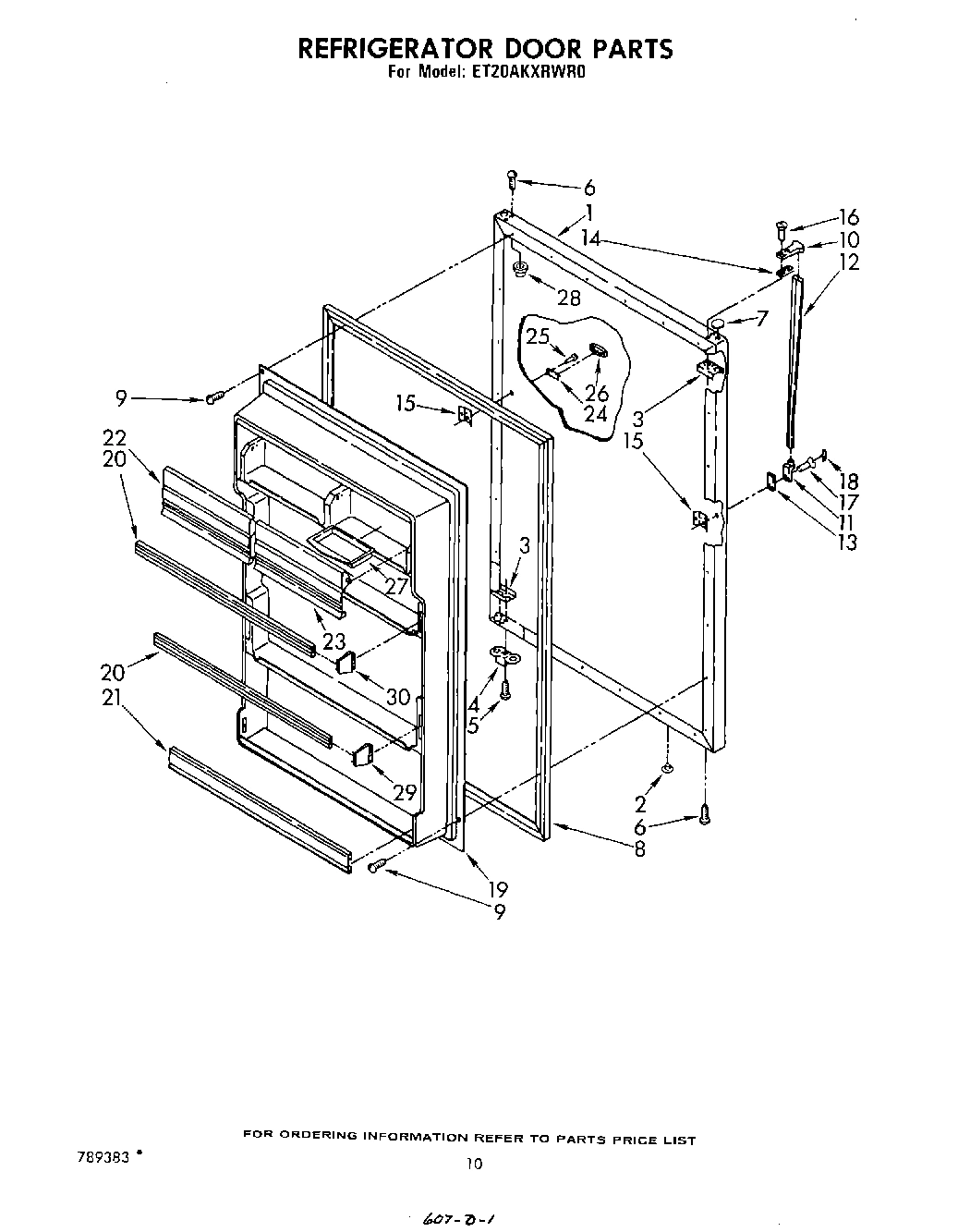 08 - REFRIGERATOR DOOR , LIT/OPTIONAL