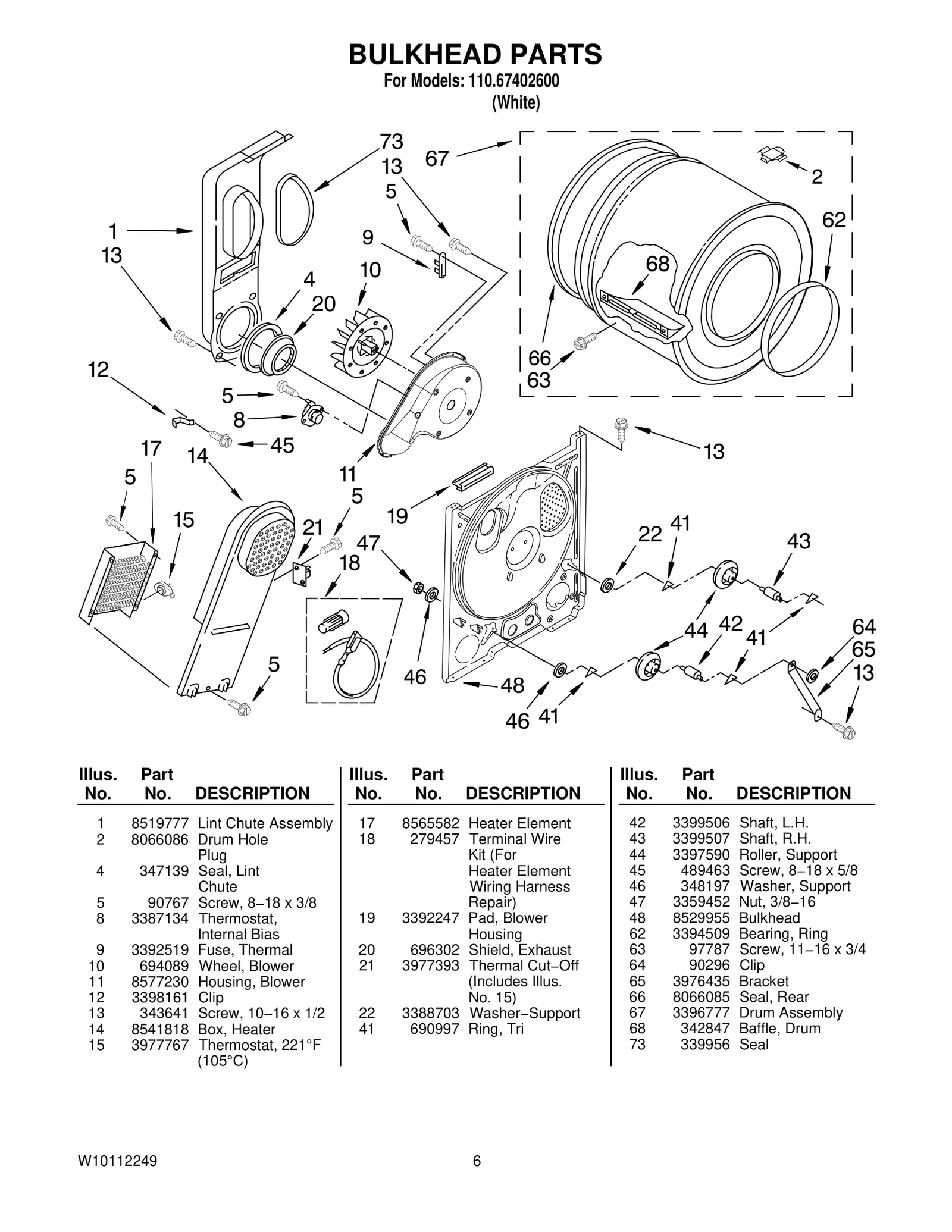 BULKHEAD PARTS