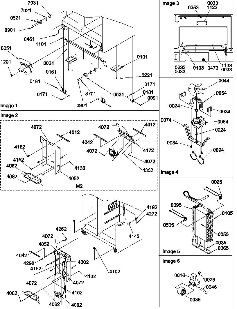 04 - DRAIN SYSTEMS, ROLLERS, AND EVAP ASSY