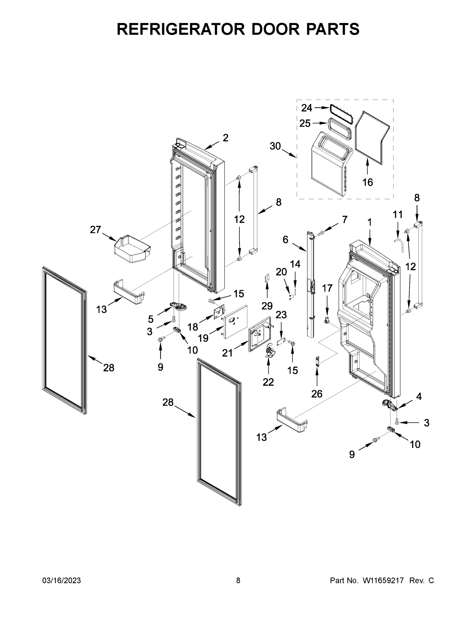 05 - REFRIGERATOR DOOR PARTS