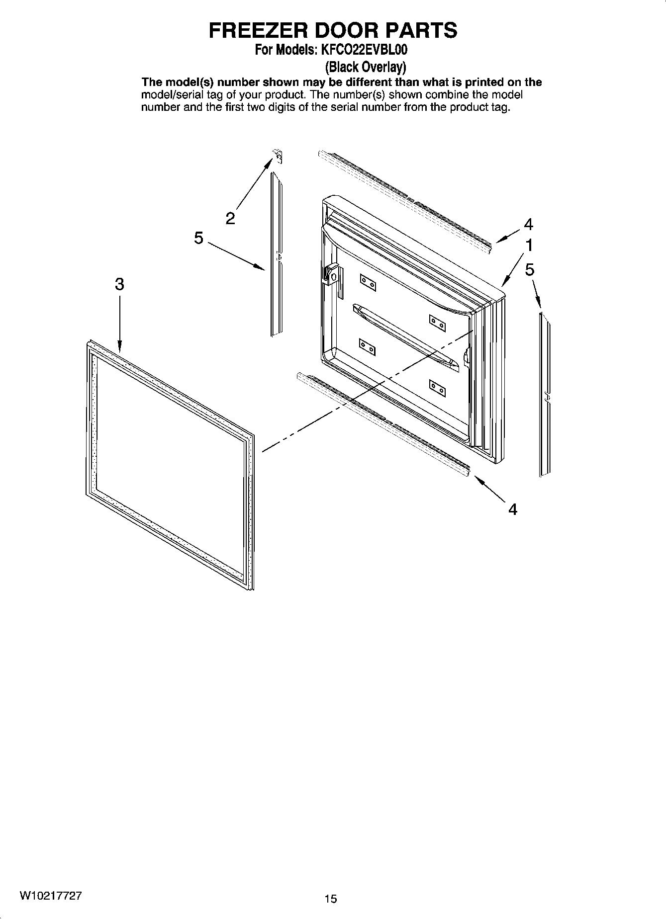 08 - FREEZER DOOR PARTS, OPTIONAL PARTS