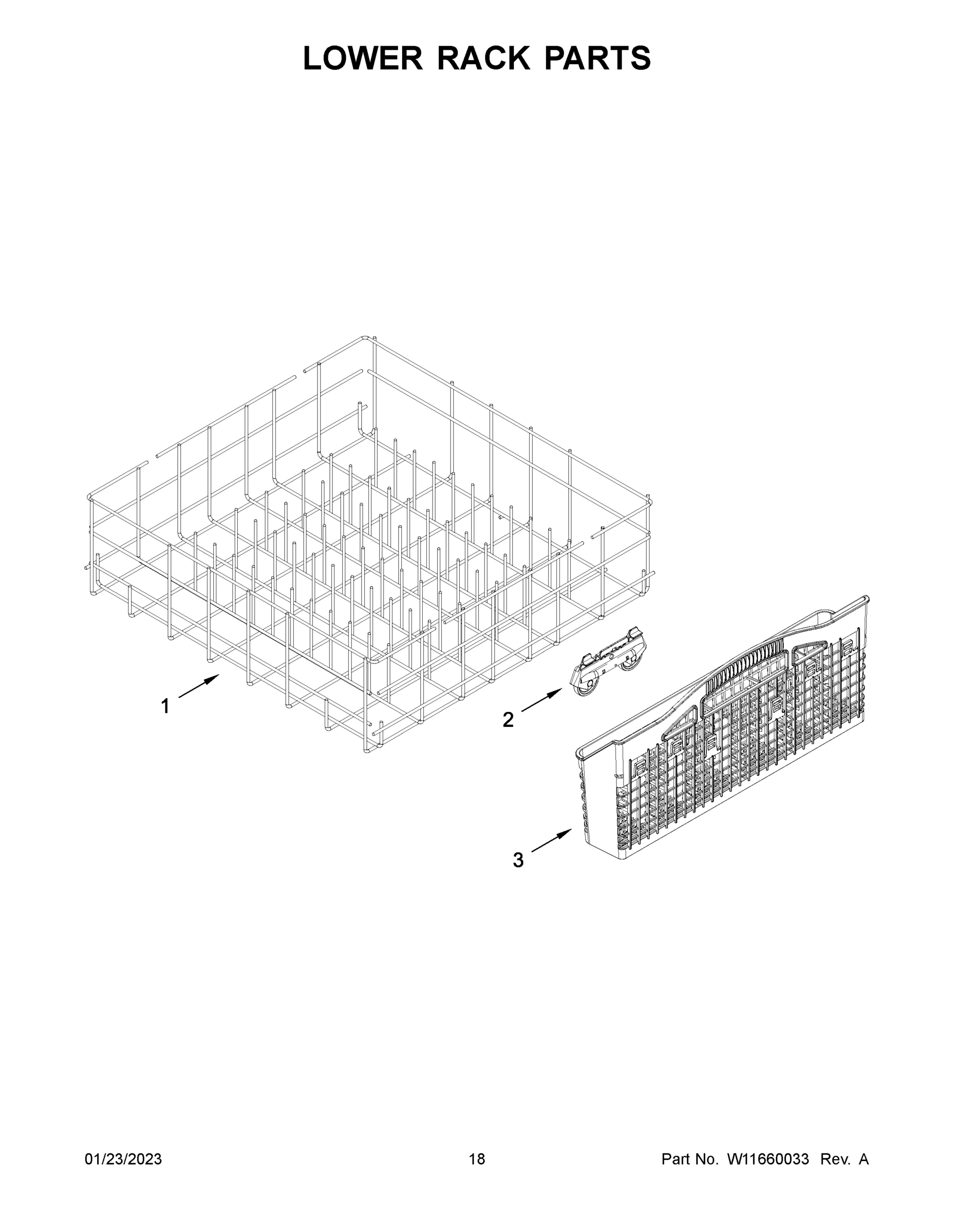 10 - LOWER RACK PARTS