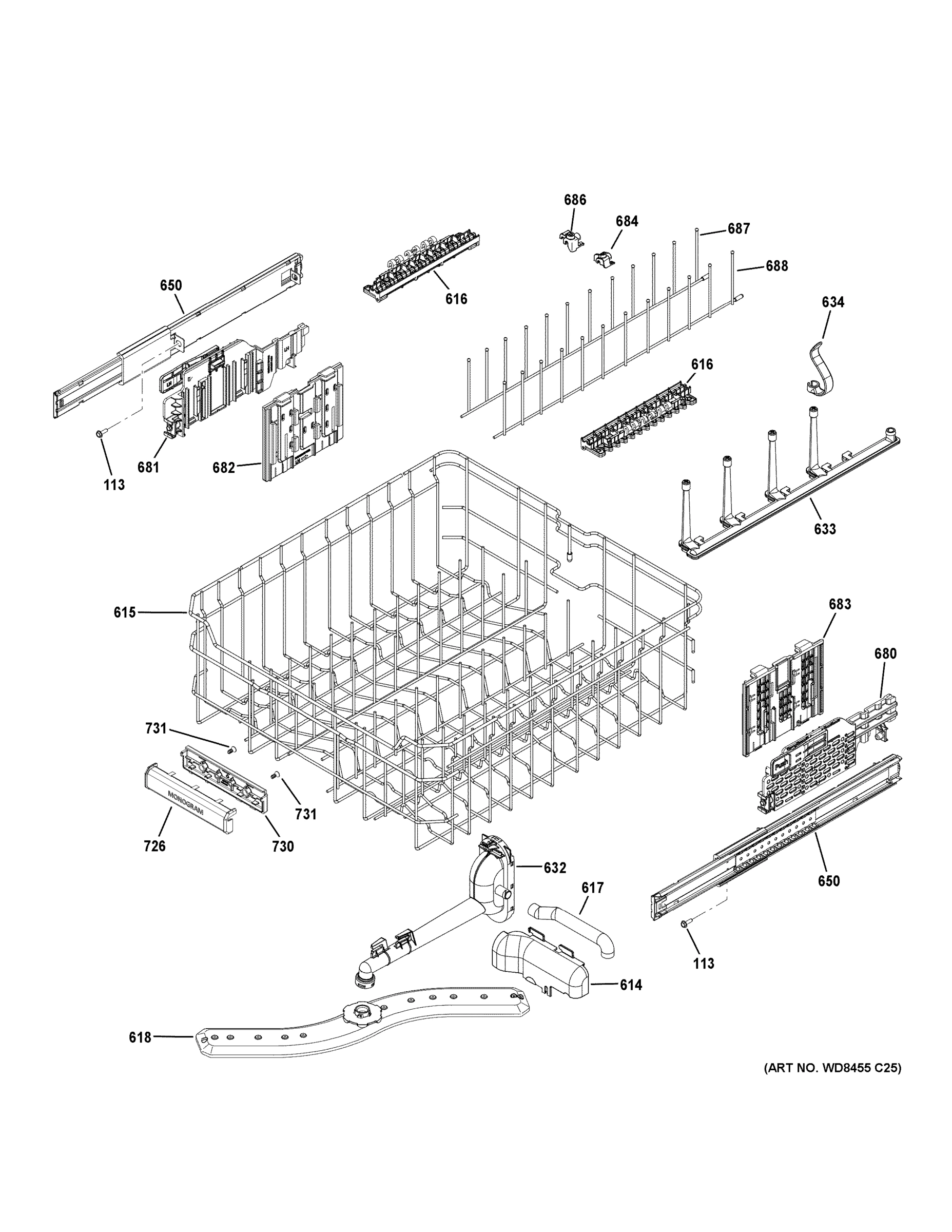 UPPER RACK ASSEMBLY