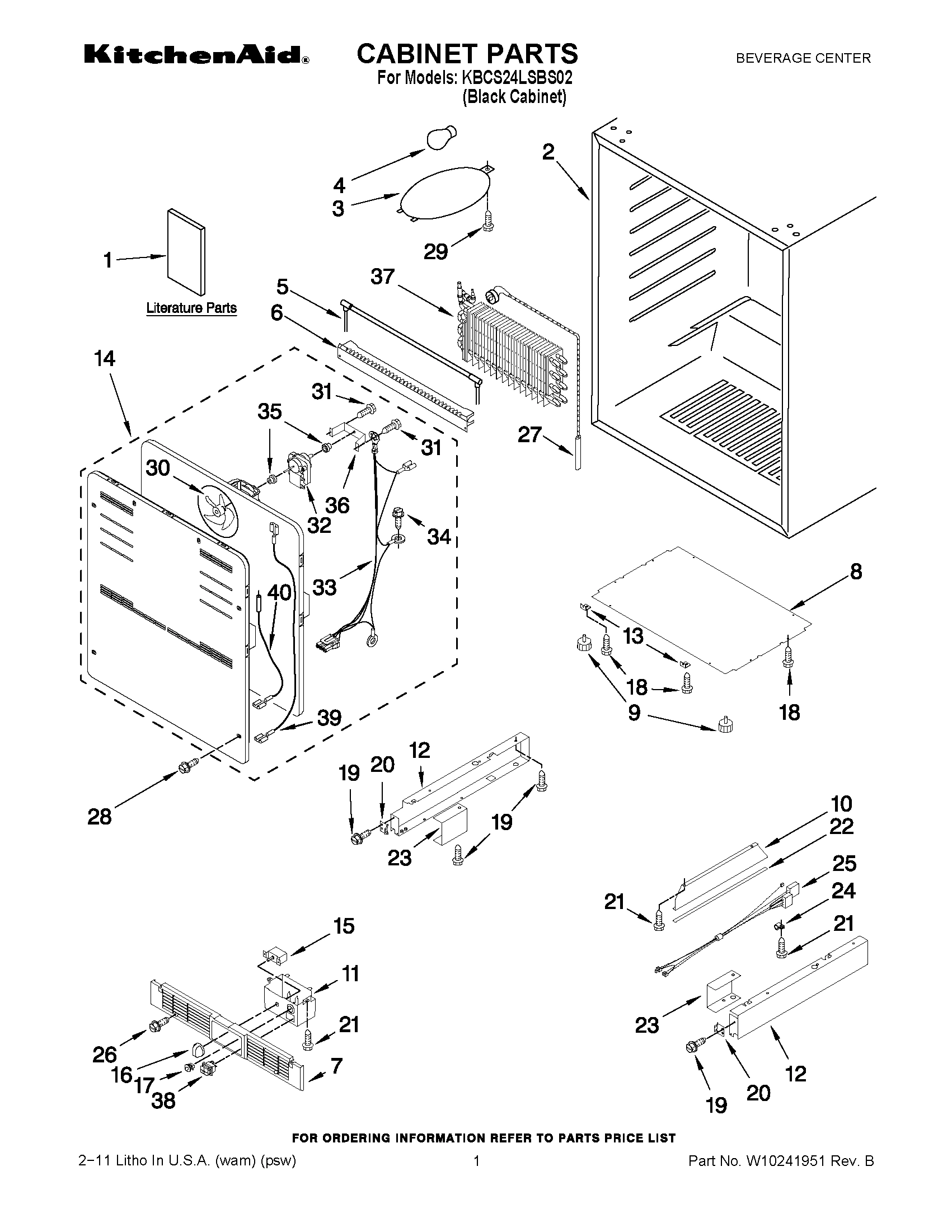 01 - CABINET PARTS