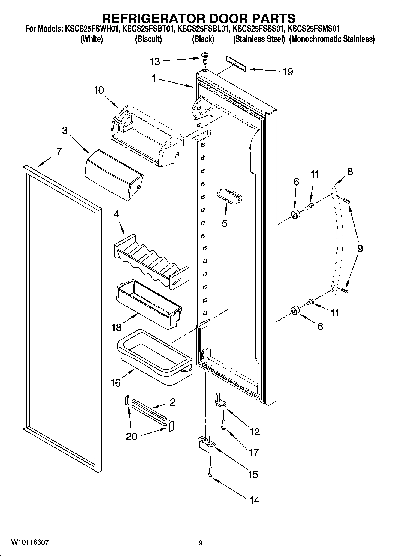 06 - REFRIGERATOR DOOR PARTS