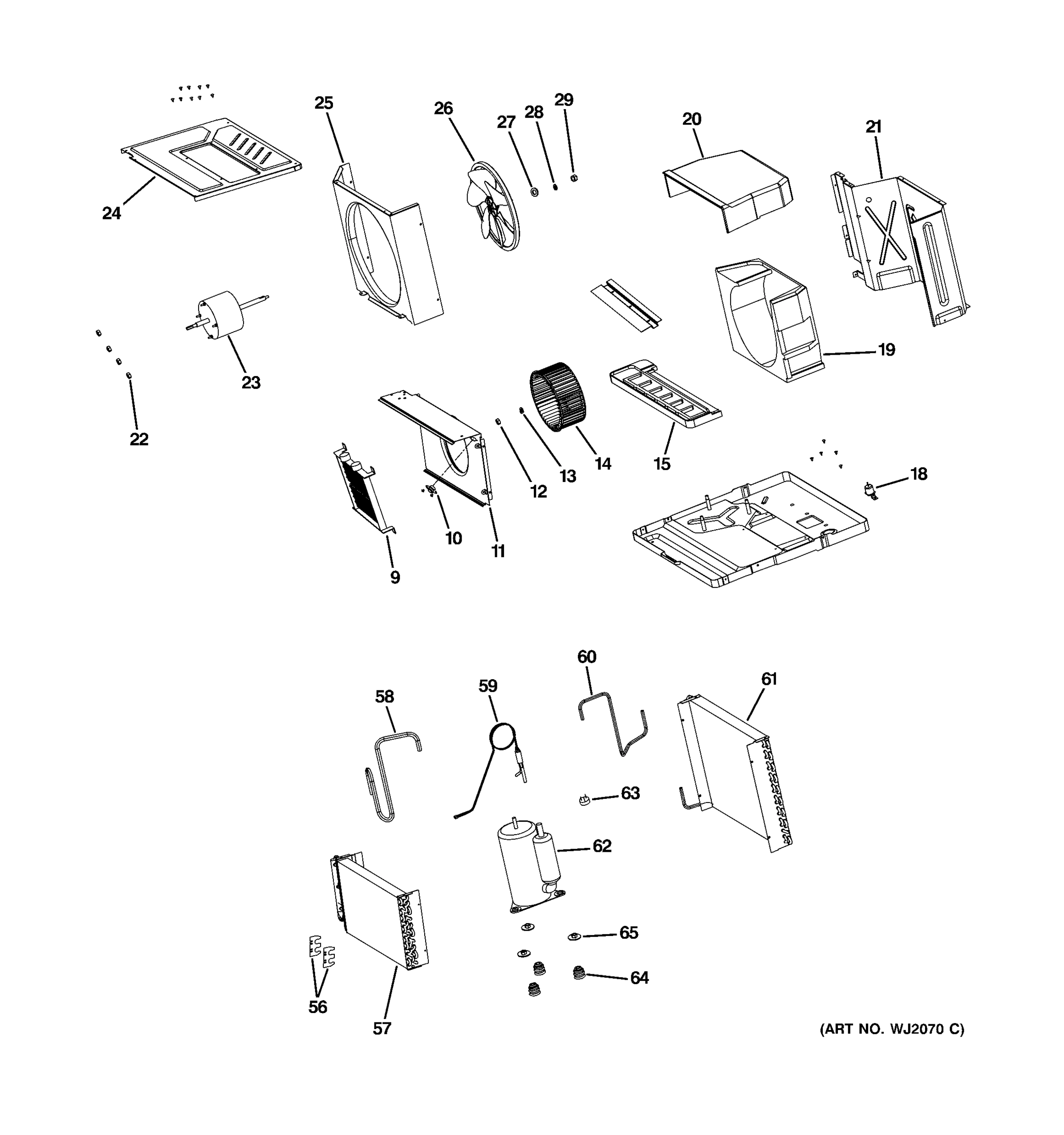 BASE PAN & UNIT PARTS