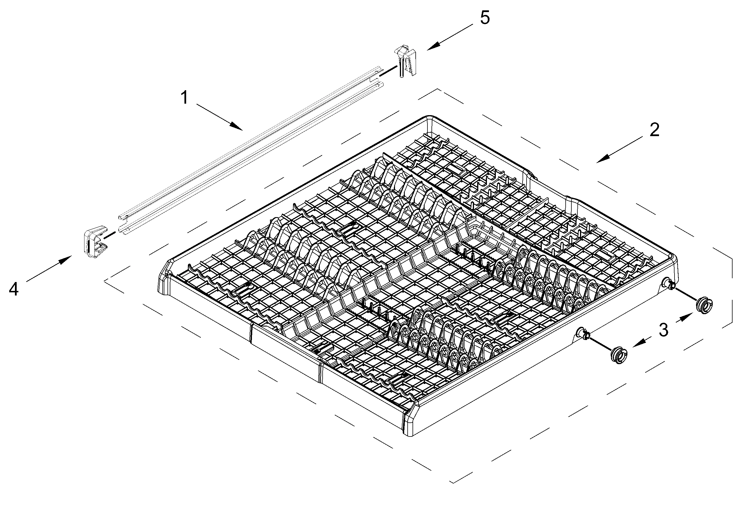 THIRD LEVEL RACK AND TRACK PARTS