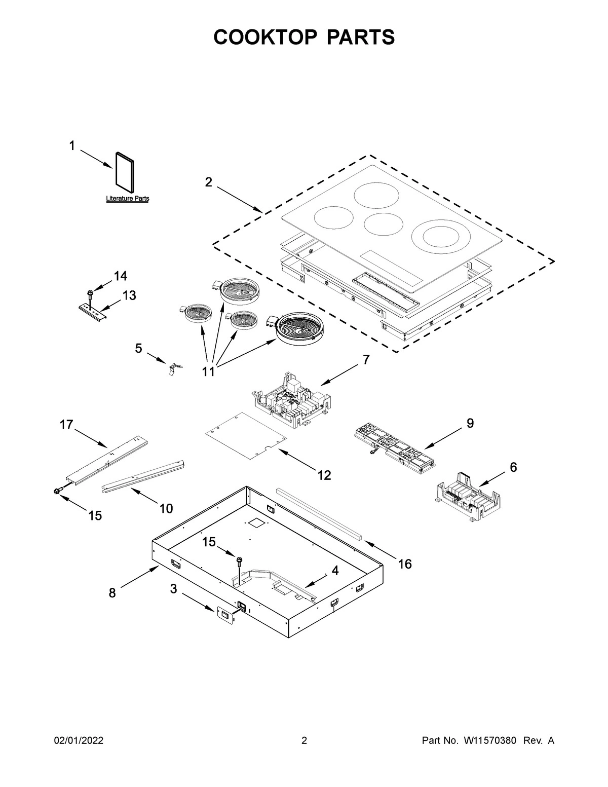 02 - COOKTOP PARTS
