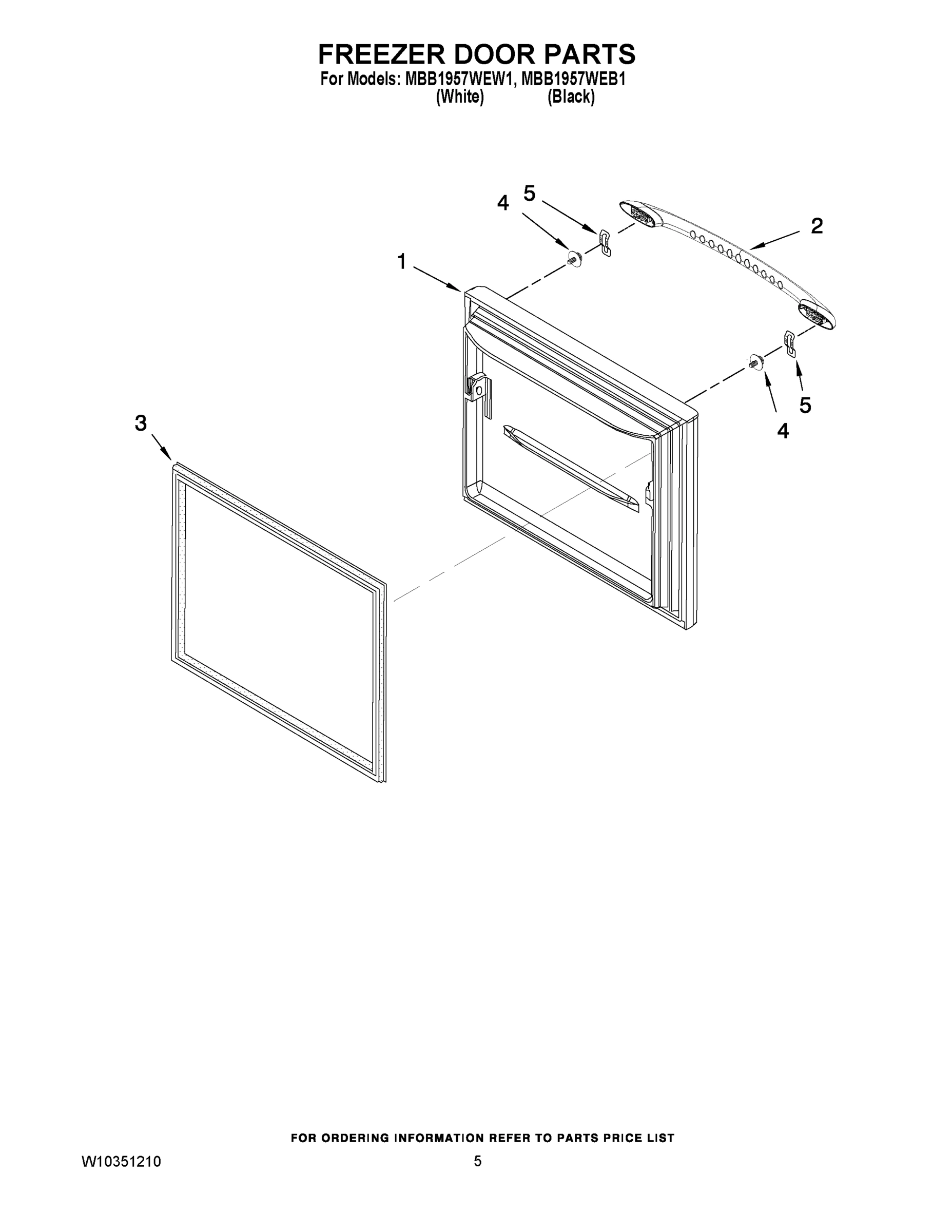 03 - FREEZER DOOR PARTS