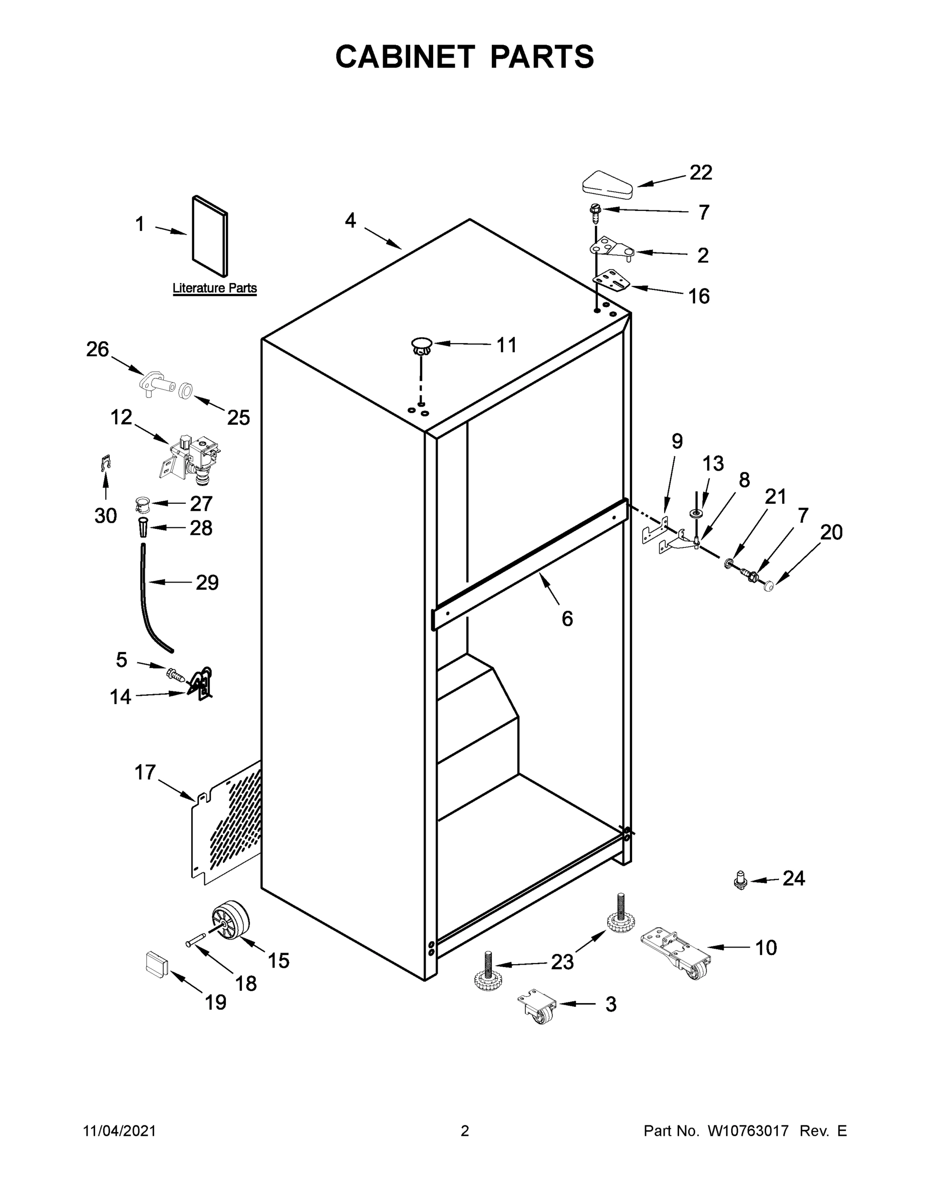 02 - CABINET PARTS