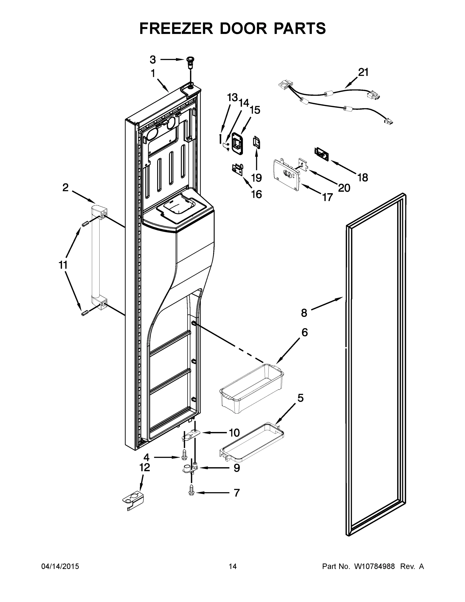 08 - FREEZER DOOR PARTS