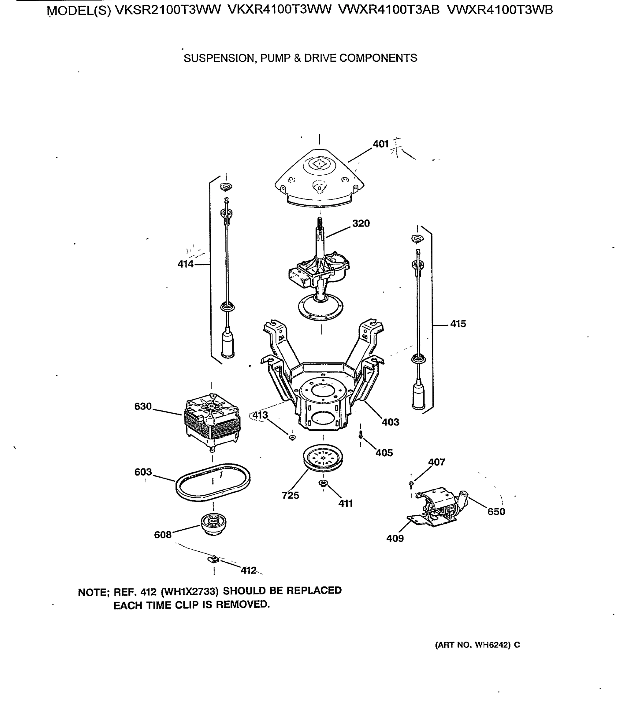 SUSPENSION, PUMP & DRIVE COMPONENTS
