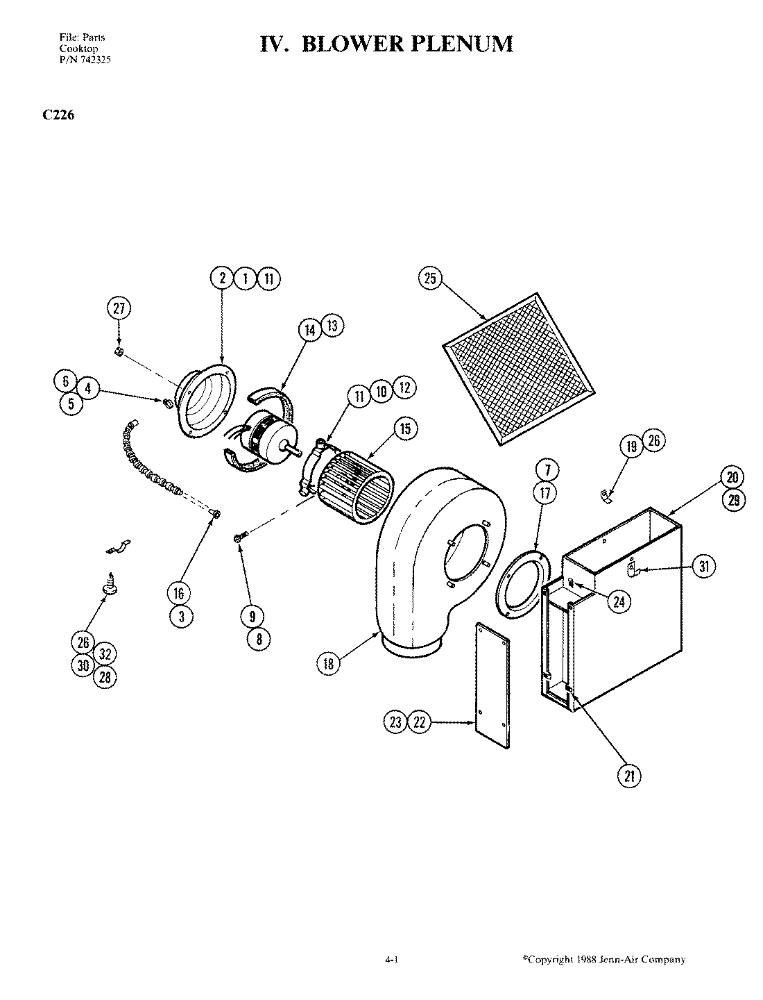 01 - BLOWER PLENUM (C226)